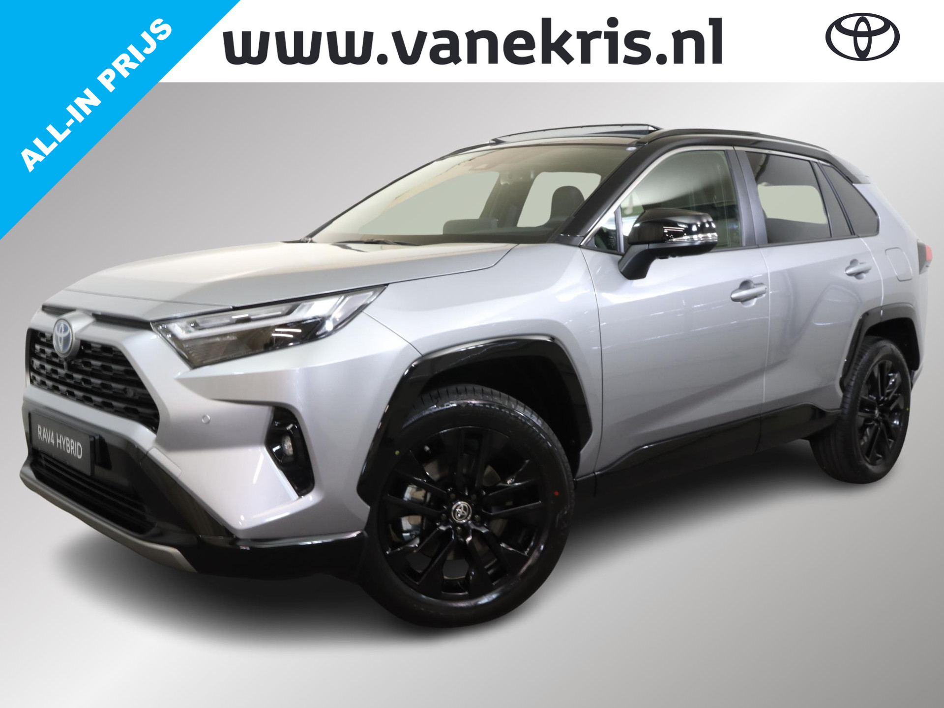 Toyota RAV4 2.5 Hybrid AWD Style | Panoramisch schuifdak | NAVI | Snel leverbaar bij viaBOVAG.nl