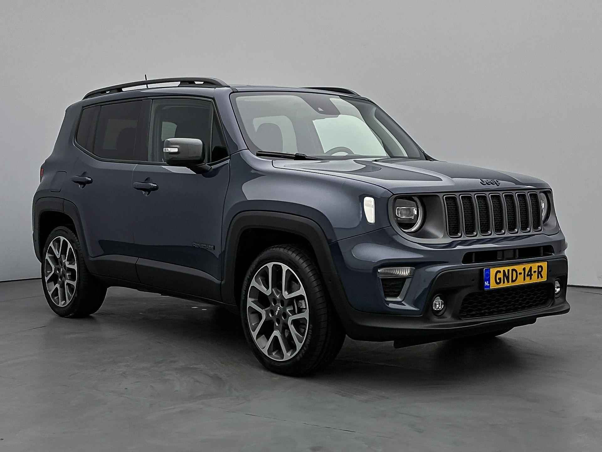 Jeep Renegade SUV Plug-in Hybrid Electric S 240 pk Automaat | Navigatie | Achteruitrijcamera | Parkeersensoren Voor en Achter | Voorstoelen Verwarmd | LED Koplampen | Dodehoek Detectie | Adaptieve Cruise Control | 19" Lichtmetalen Velgen | Apple Carplay/Android Auto | - 4/34