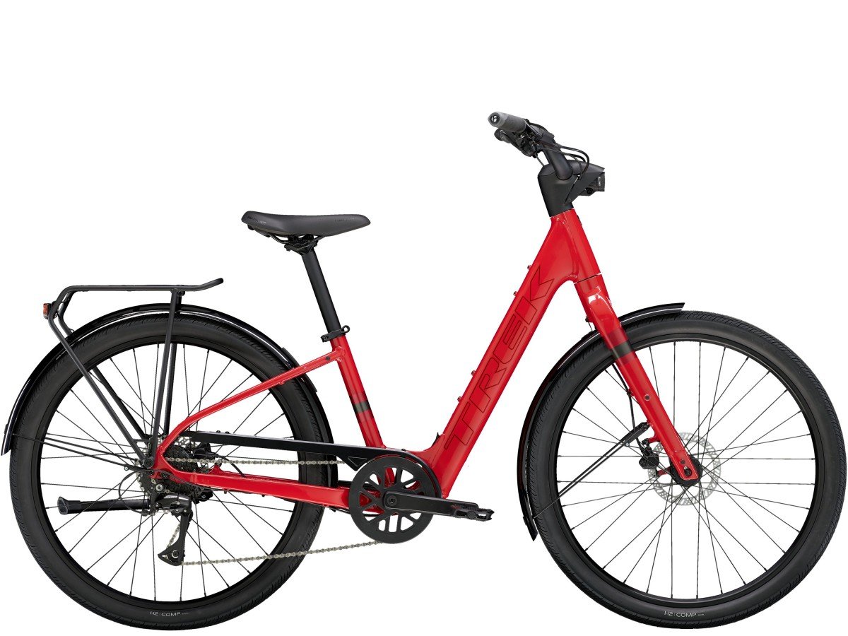 TREK Verve+ 1 Lowstep LT DAMES VIPER RED L 56cm L 2024