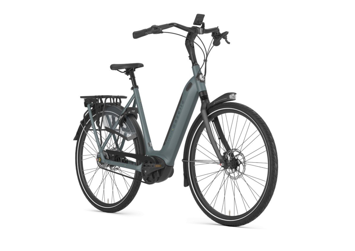 GAZELLE Grenoble C5 HMB 500Wh Lage instap Petrol Blue Mat 61cm 2024