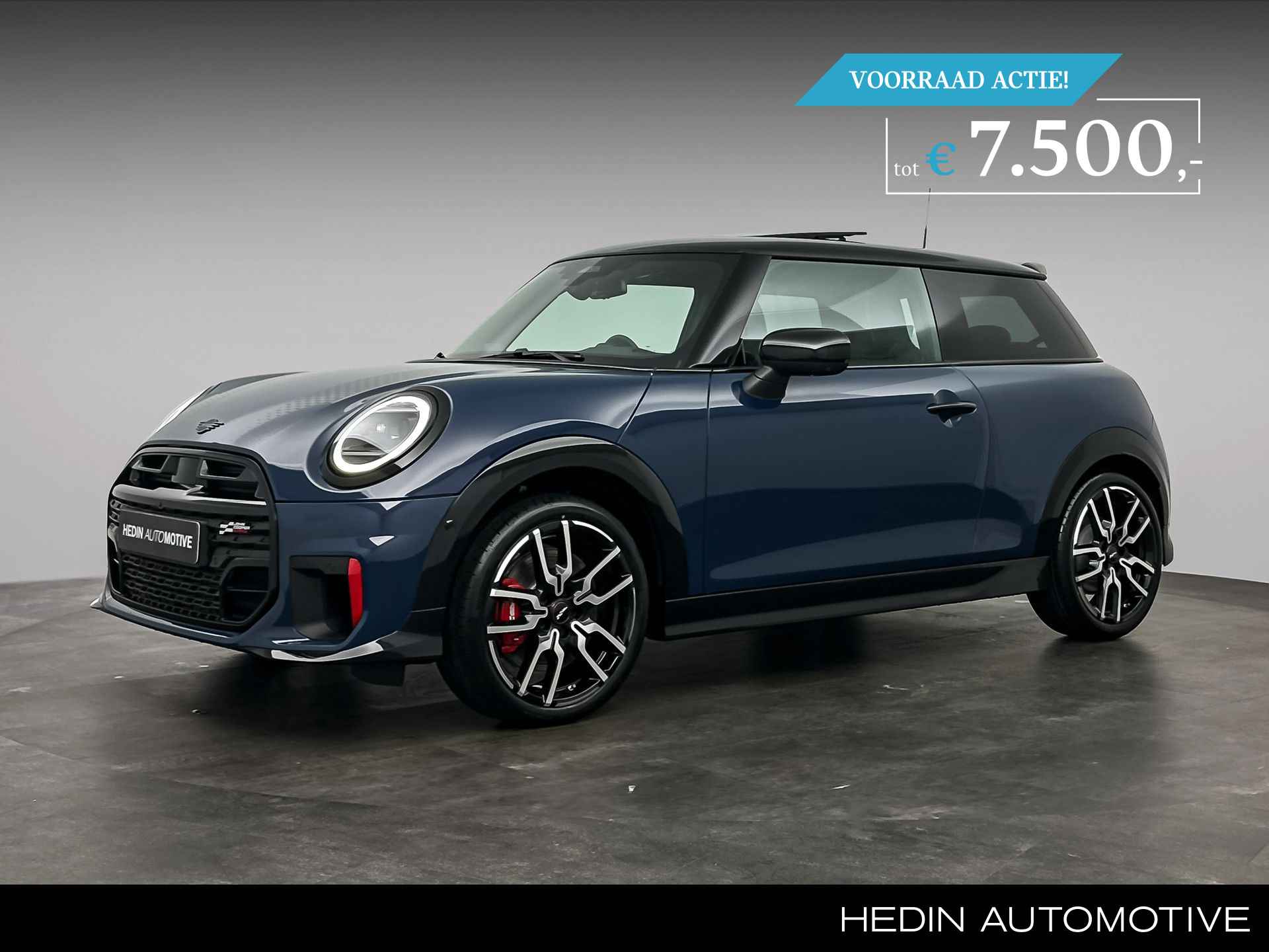 MINI 3-deurs 2.0 JCW John Cooper Works | XL Pack | 18 Inch LM | Dak- en spiegels in zwart | Motorkapstriping