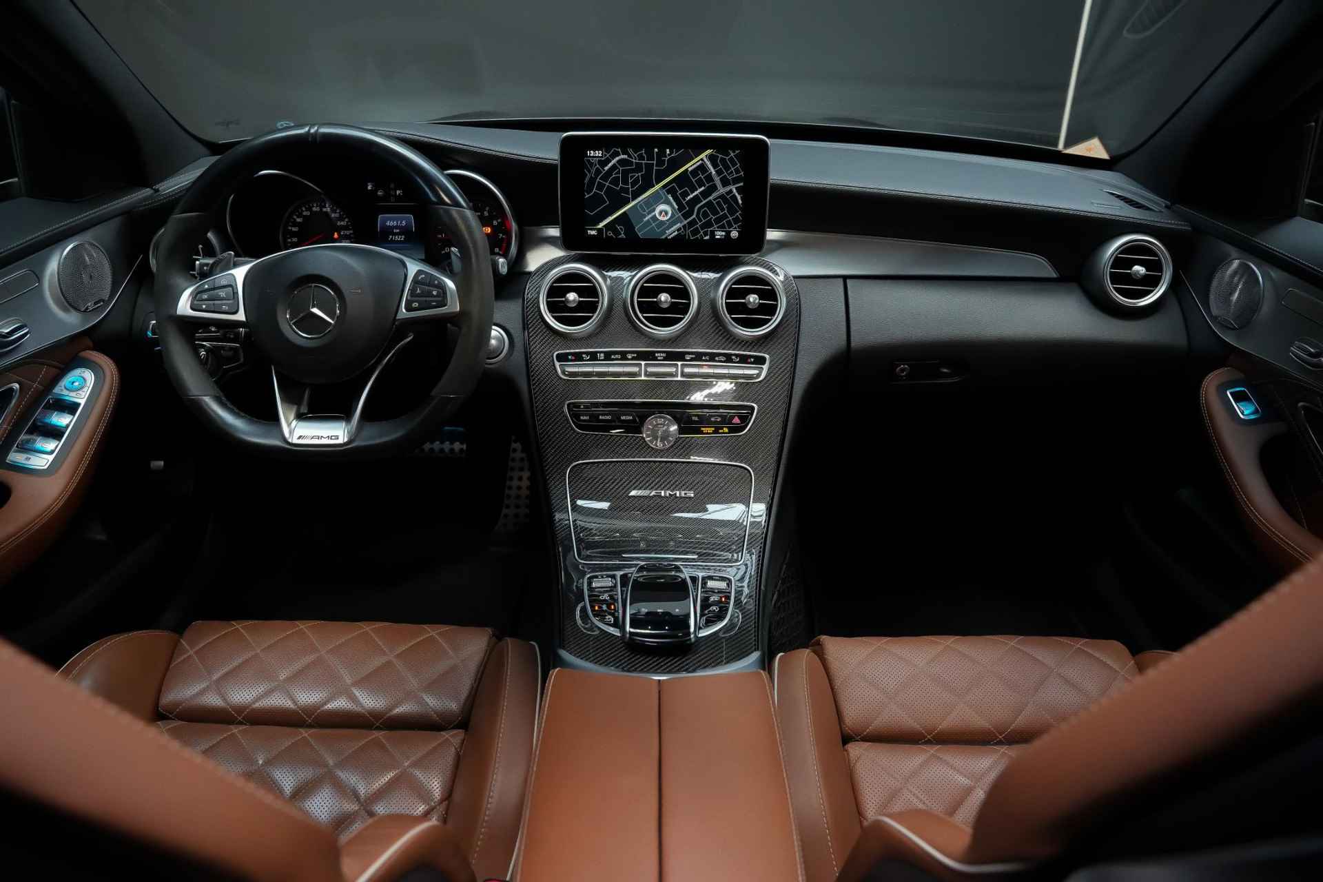 Mercedes-Benz C-klasse C63S 510 pk AMG Bucket seats|Burmester| elekt. stoelen+memory|elekt. haak|carbon|IWC|360|Pano| - 4/61