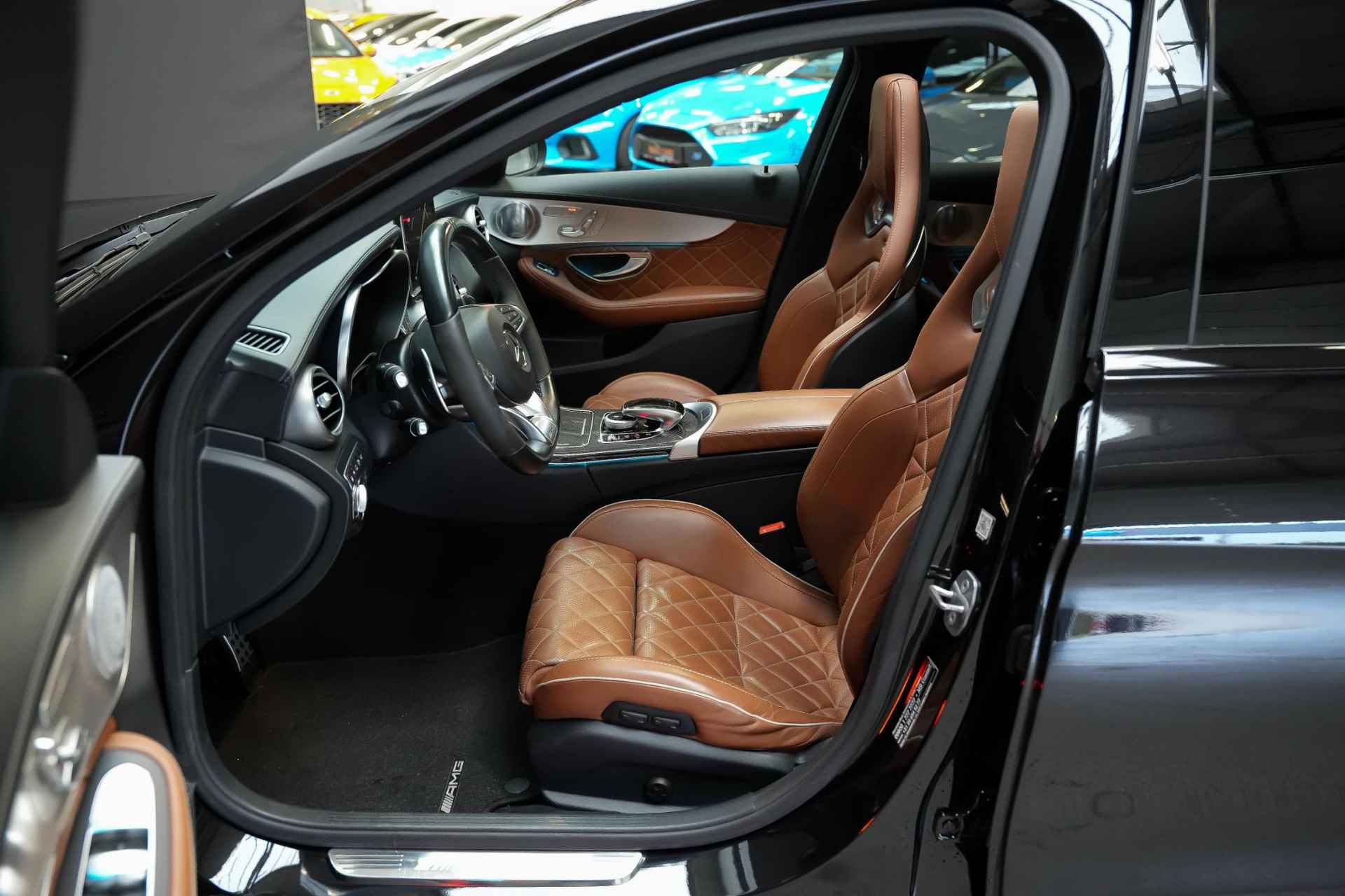 Mercedes-Benz C-klasse C63S 510 pk AMG Bucket seats|Burmester| elekt. stoelen+memory|elekt. haak|carbon|IWC|360|Pano| - 5/61