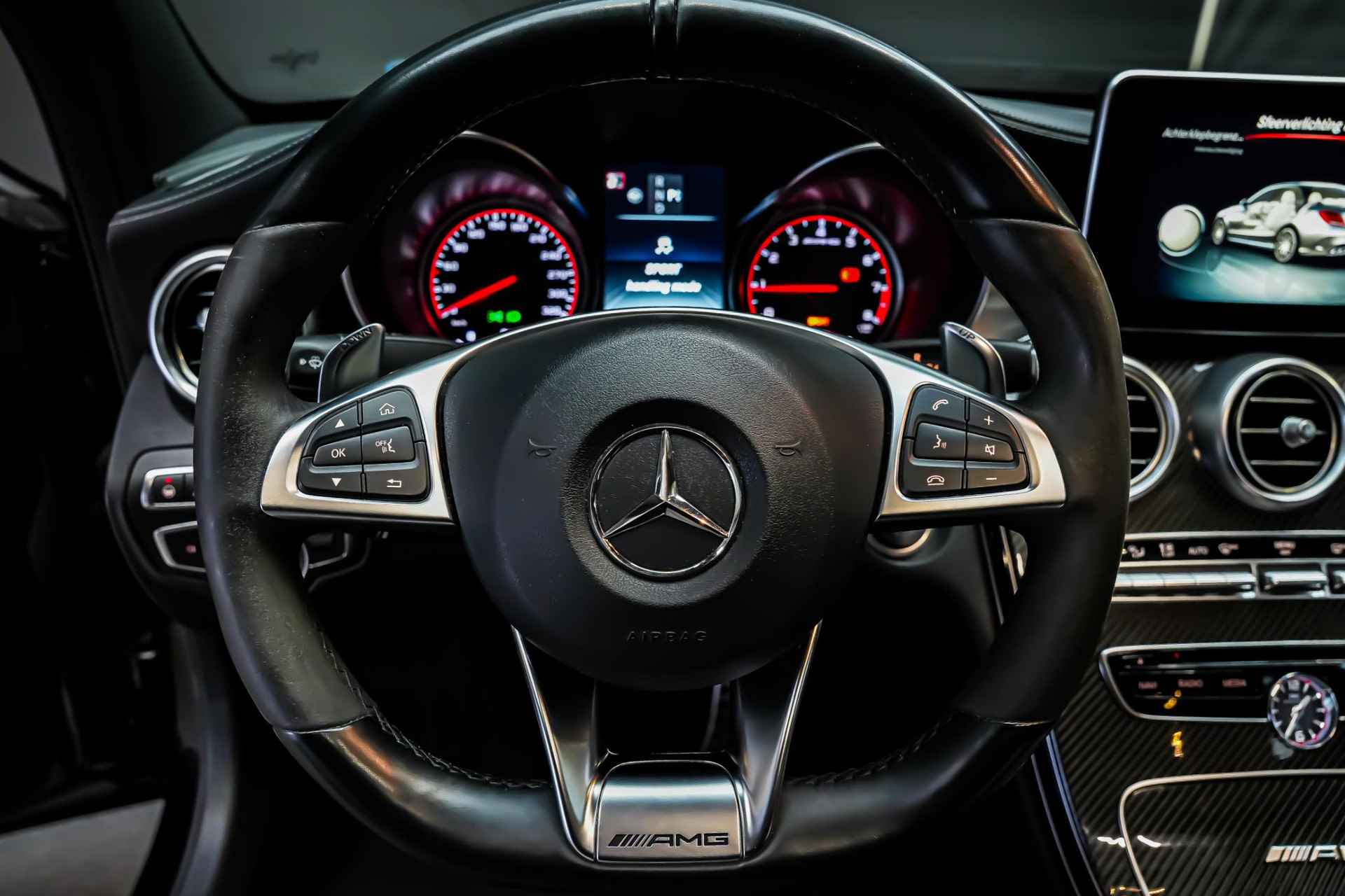 Mercedes-Benz C-klasse C63S 510 pk AMG Bucket seats|Burmester| elekt. stoelen+memory|elekt. haak|carbon|IWC|360|Pano| - 20/61