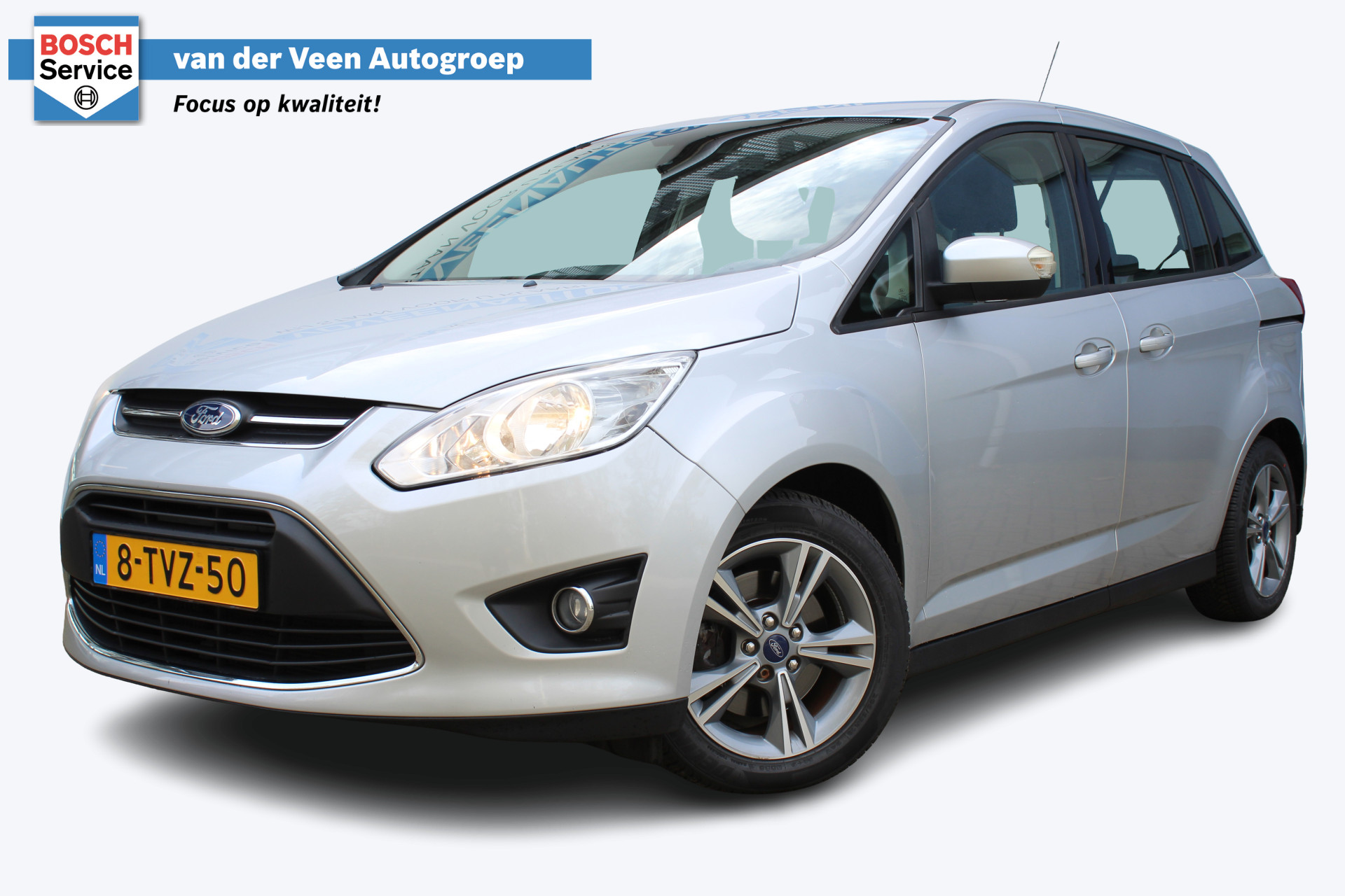 Ford Grand C-Max 1.0 Edition | Navigatie | Airco | Cruise controle | Parkeersensoren achter | Trekhaak | 16 Inch LMV | Verstelbare achterbank | Zonnescherm achter | Origineel NL auto | NAP |