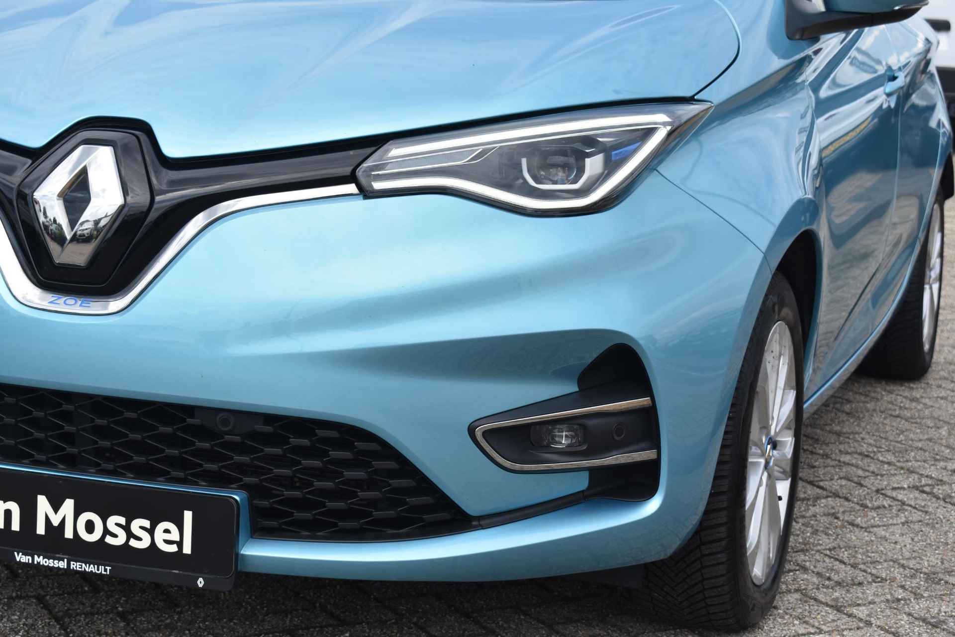 Renault ZOE R135 Zen 52 kWh 136pk | Achteruitrijcamera | Navigatie | Parkeersensoren | Warmtepomp | Prijs is excl maandelijkse kosten huuraccu vanaf €64,- p.m. - 11/38