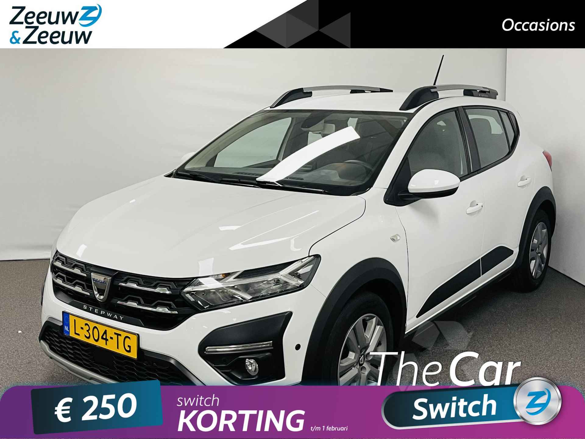 Dacia Sandero Stepway 1.0 TCe 100 Bi-Fuel Comfort Airco camera parkeersensoren cruise controle trekhaak LPG cruise controlehoge instap zeer mooie auto dealer onderhouden - 1/21