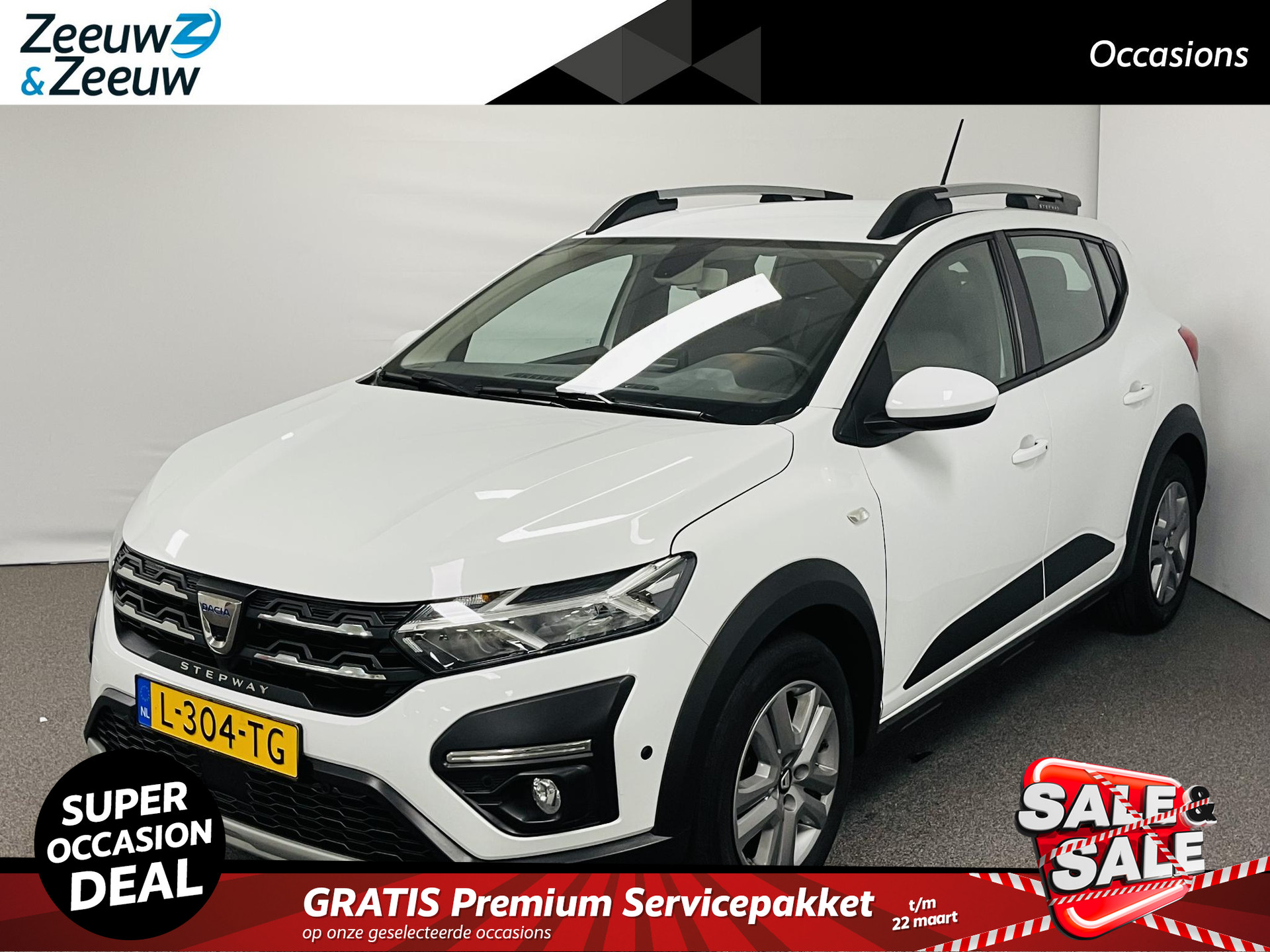 Dacia Sandero Stepway 1.0 TCe 100 Bi-Fuel Comfort Airco camera parkeersensoren cruise controle trekhaak LPG cruise controlehoge instap zeer mooie auto dealer onderhouden