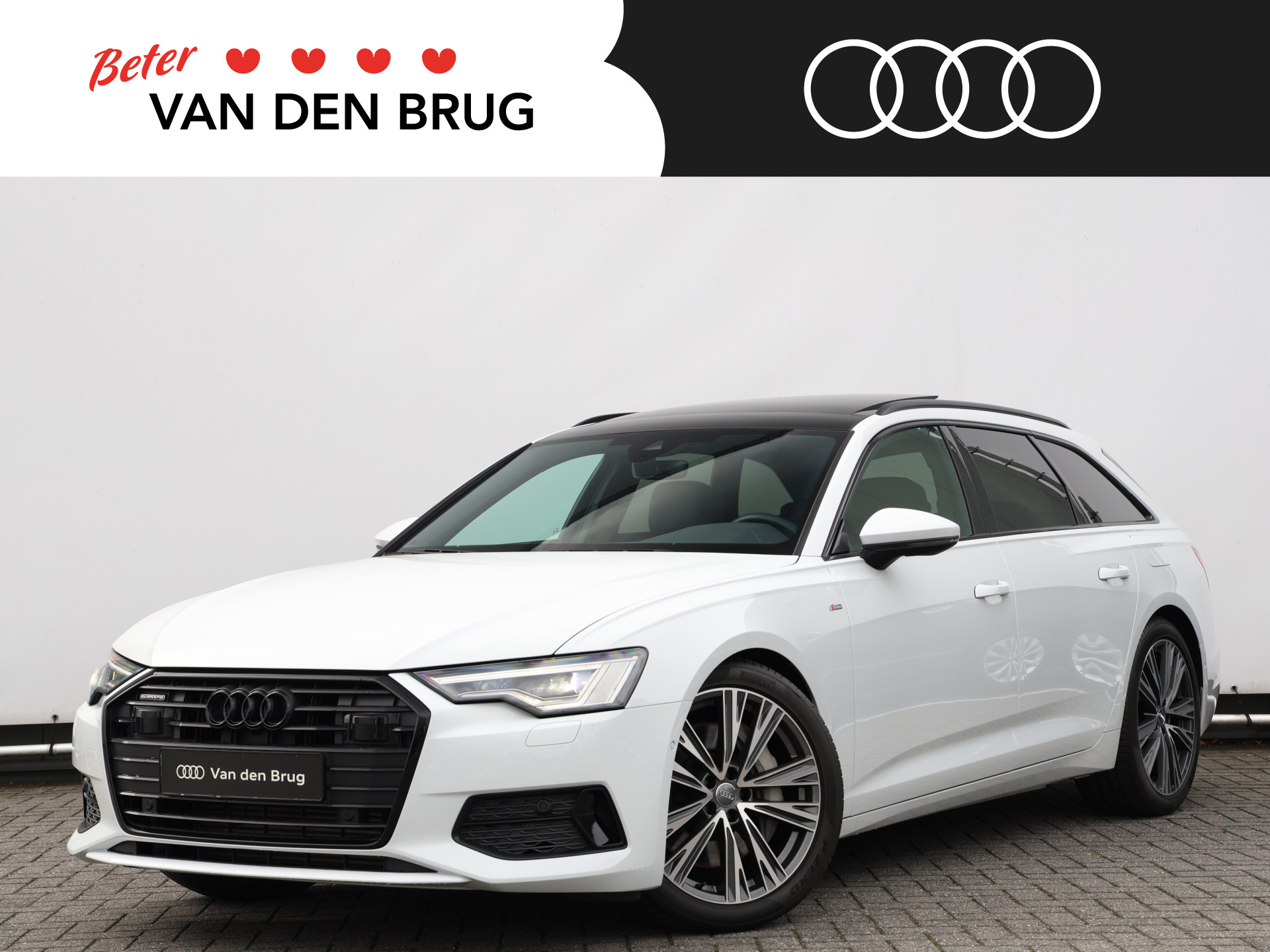 Audi A6 Avant 50 TFSI e quattro S edition 299pk | Pano | B&O | Trekhaak | Elek. stoelen | Adaptive cruise | Dodehoekdetectie | Keyless | Camera | Stoelverwarming