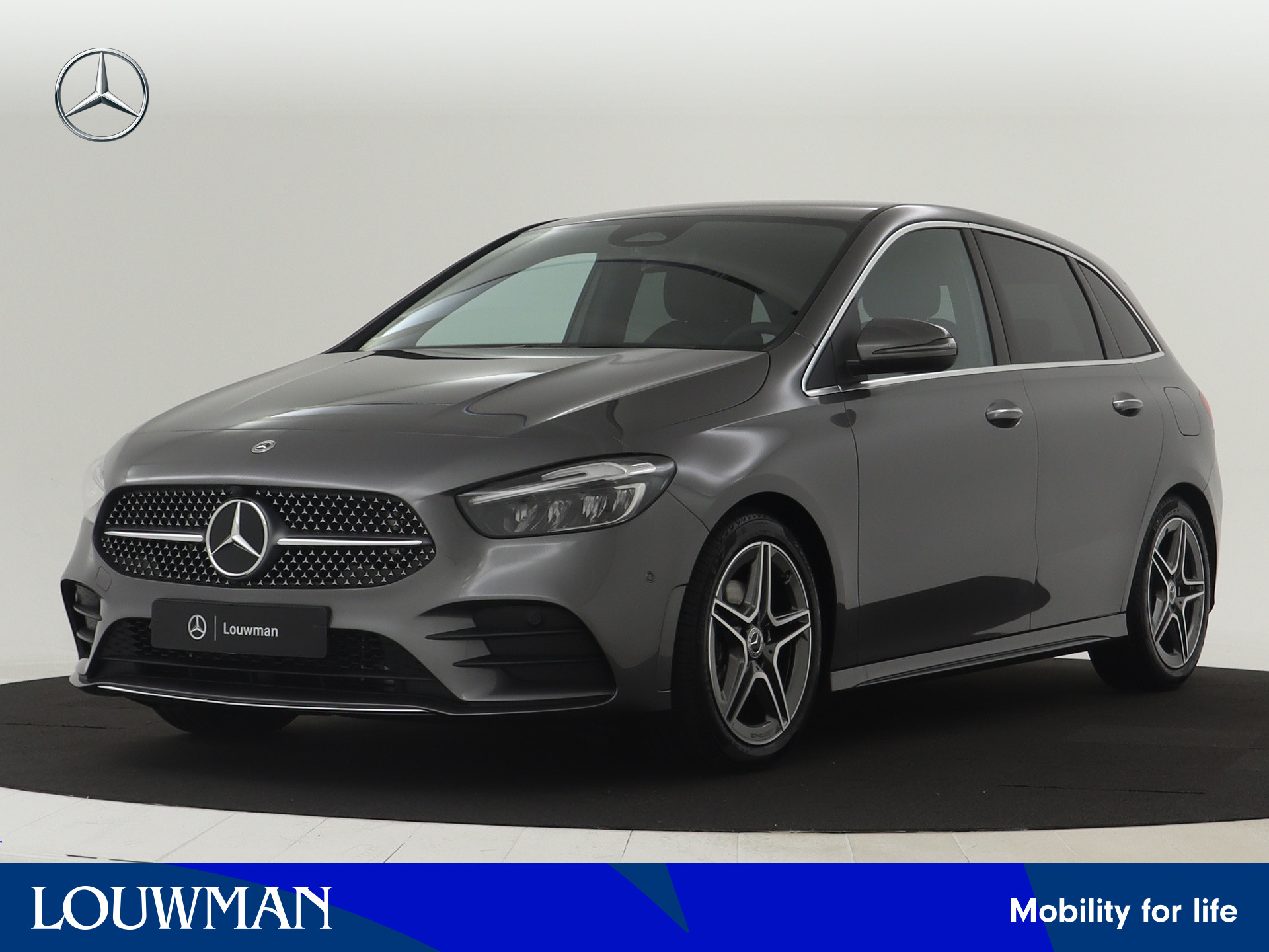 Mercedes-Benz B-Klasse 180 Star Edition AMG Line | Dodehoekassistent | Parkeerpakket met achteruitrijcamera | Keyless-Go comfortpakket | USB-pakket plus | Verwarmde stoelen vooraan | Sfeerverlichting | EASY PACK achterklep |