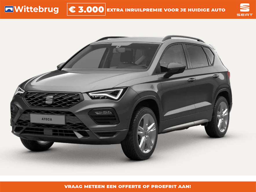 SEAT Ateca 1.5 TSI FR Business Intense Parkeersensoren vóór & achter / Achteruitrijcamera / 18 inch lichtmetalen velgen / Elektrisch bedienbare achterklep met voetbediening