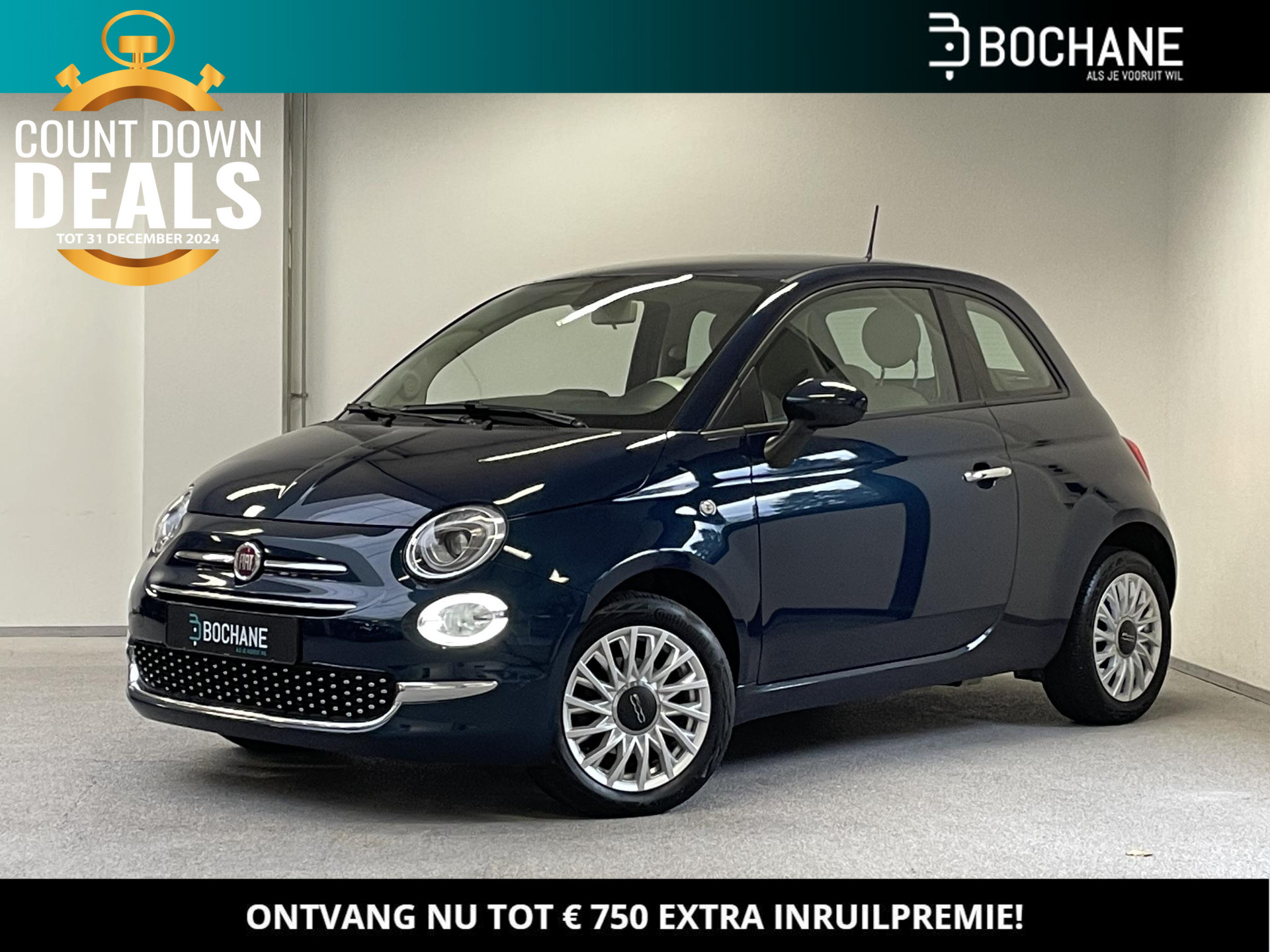 Fiat 500 1.0 Hybrid Lounge | ORG.NL | CARPLAY | NAVI | CRUISE |