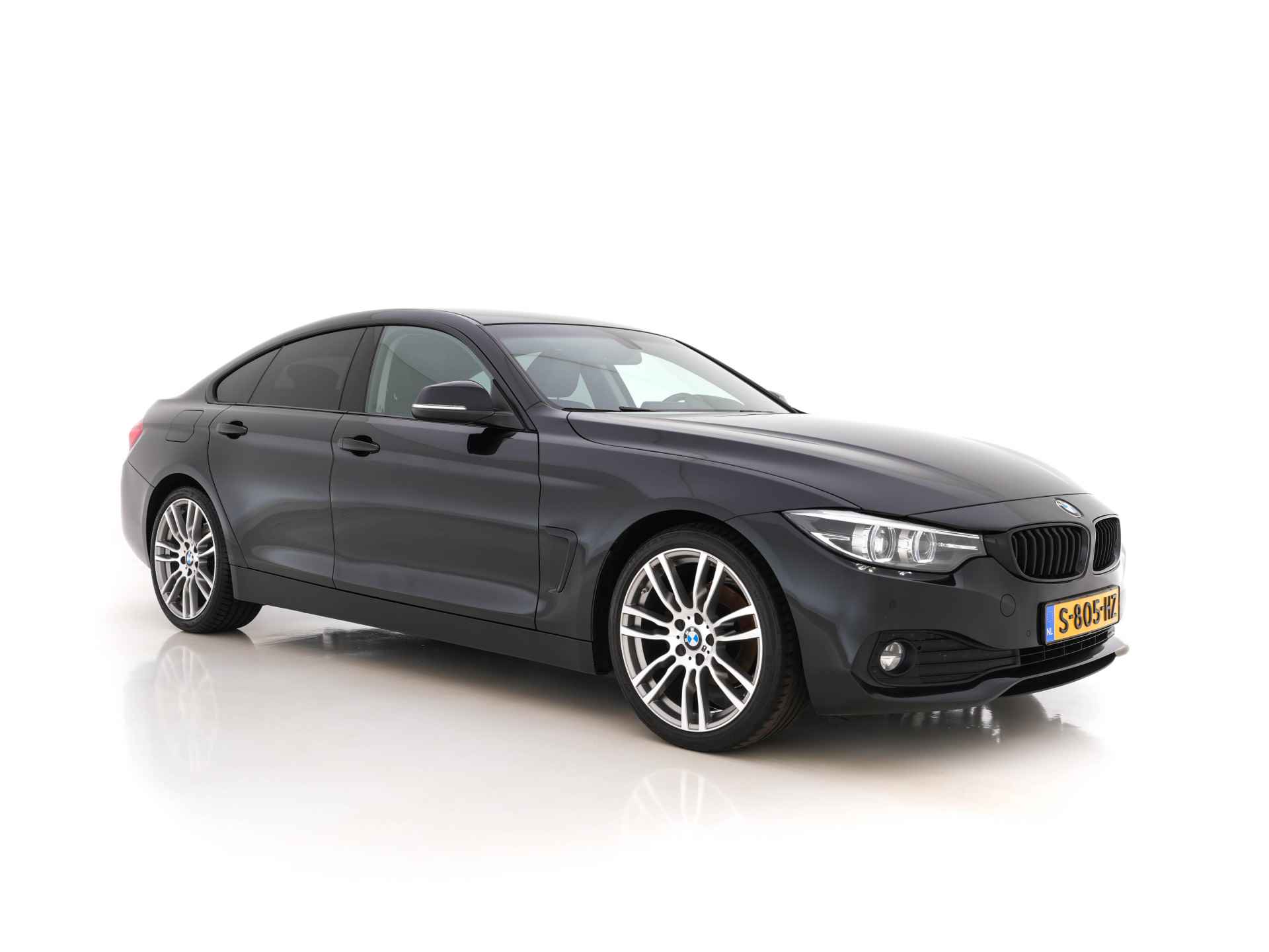 BMW 4 Serie Gran Coupé 418d High Executive *DAKOTA-FULL-LEATHER | LED-LIGHTS | NAVI-FULLMAP | ECC | PDC | CRUISE | SPORT-SEATS | 19''ALU*