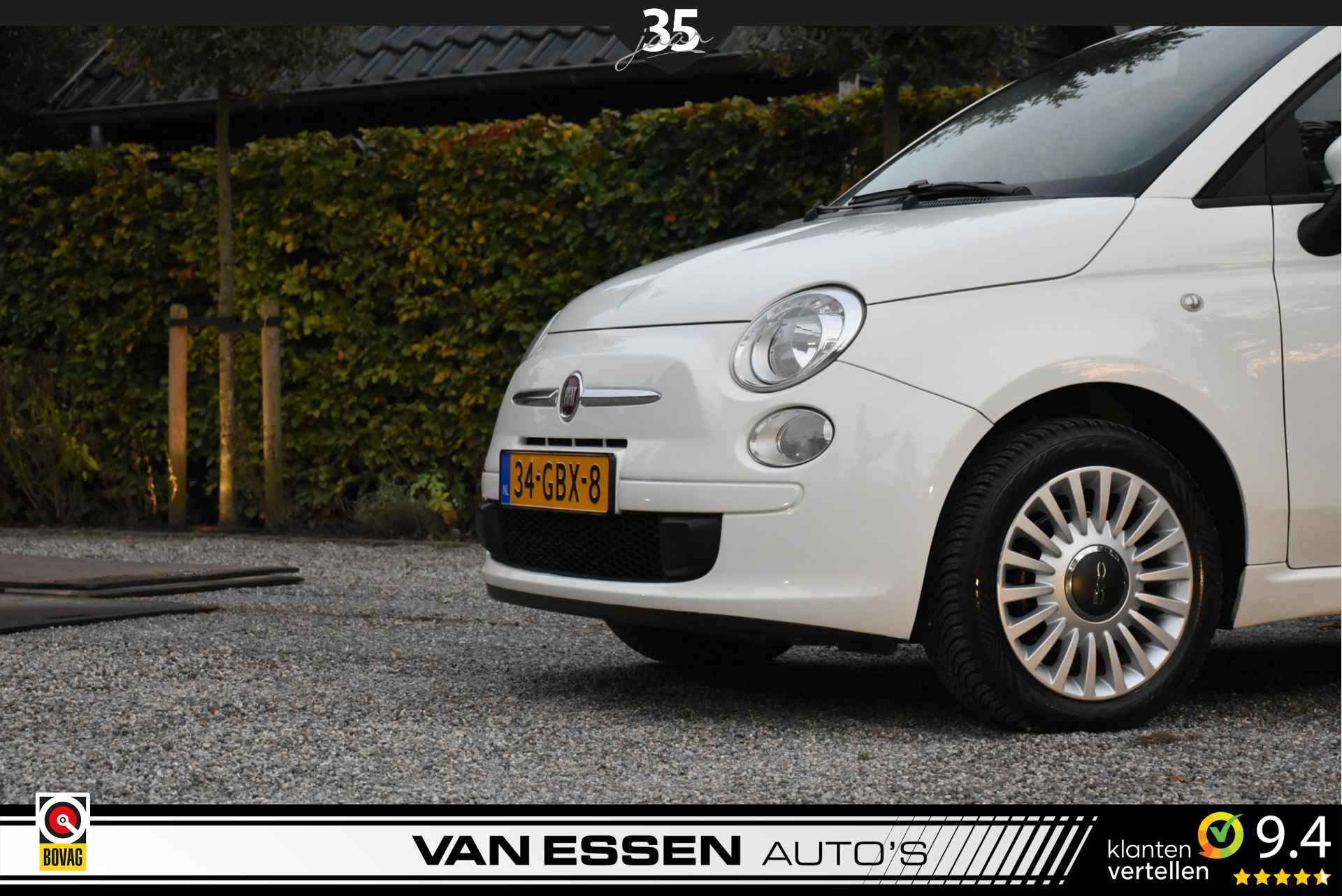 Fiat 500 1.4 16V Sport Airco 6-Bak Nieuwe APK NL-Auto! - 8/19