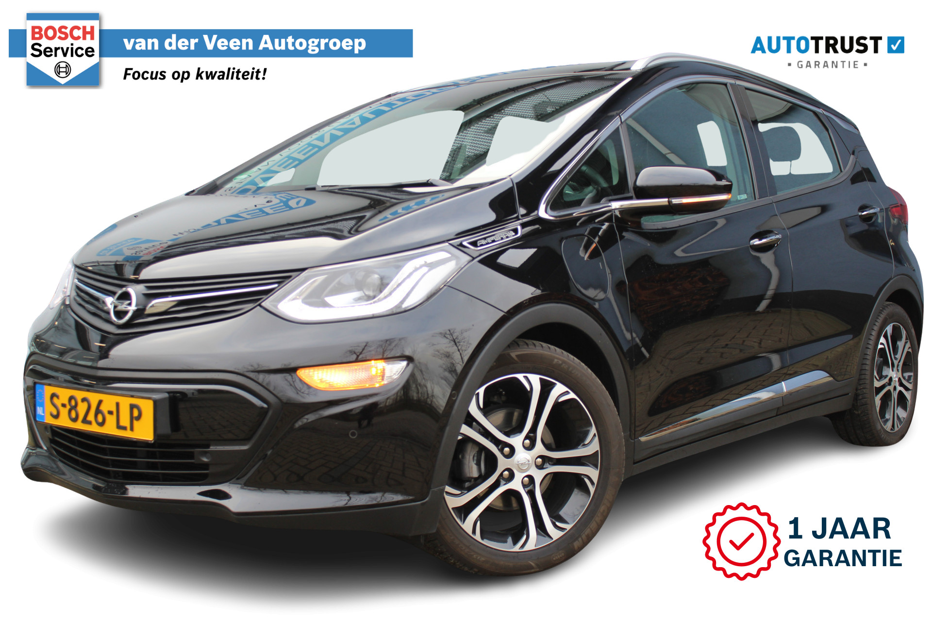 Opel Ampera-E Business executive 60 kWh 204pk | Incl. 1 jaar Garantie | Wegenbelastingvrij tot 2030 | DAB+ | BOSE | Cruise | Stoelverwarming Voor & achter | Apple Carplay | Parkeersensoren V+A | Lederen bekleding | Achteruitrijcamera | Keyless entry/start | Bluetooth | Lane Assist | Stuurverwarming | Dealer onderhouden |