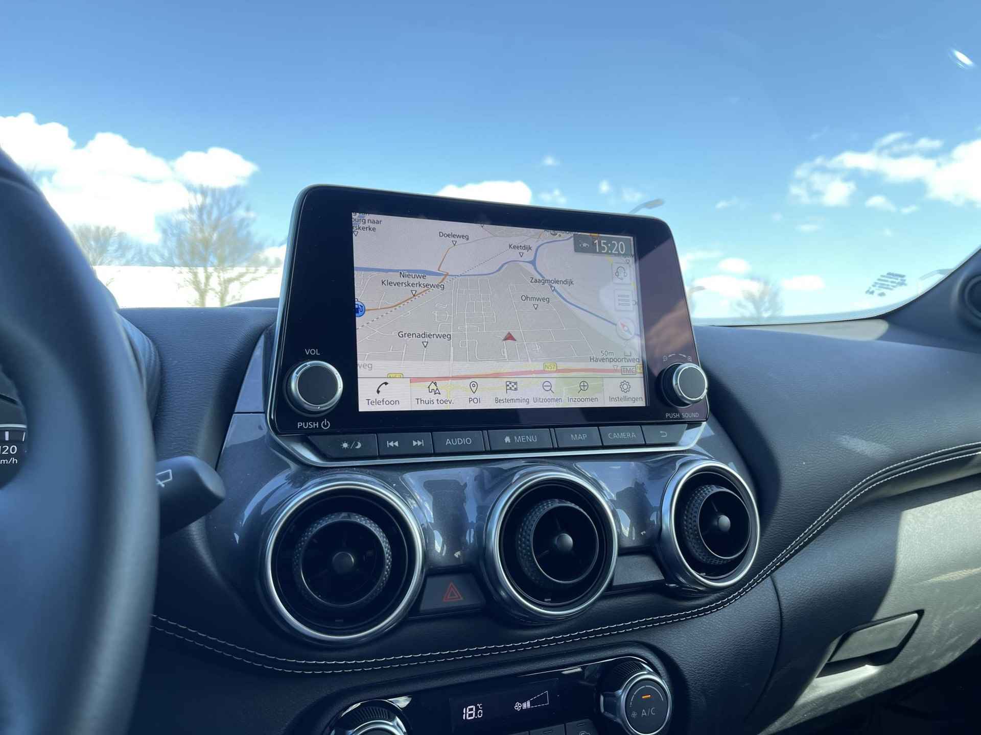 Nissan Juke 1.0 DIG-T N-Design | Navigatie | Camera | Apple Carplay/Android Auto | 19'' Velgen | Cruise & Climate Control | Rijklaarprijs! - 16/25