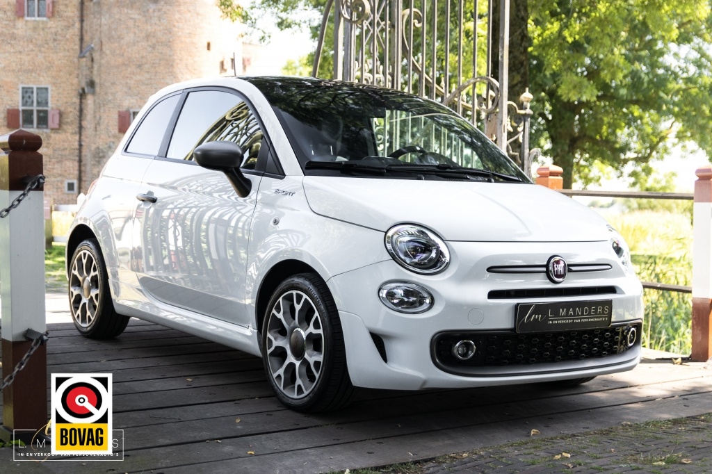 Fiat 500 1.0 Hybrid Sport 2021 Wit | Panoramadak | Leder | Benzine