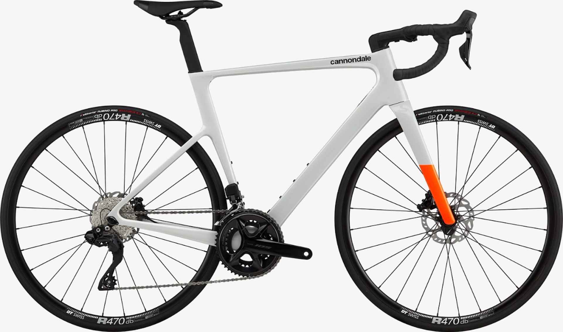 Cannondale S6 EVO 3 Carbon 105 Di2 Heren Chalk 58cm 2024 - 1/1