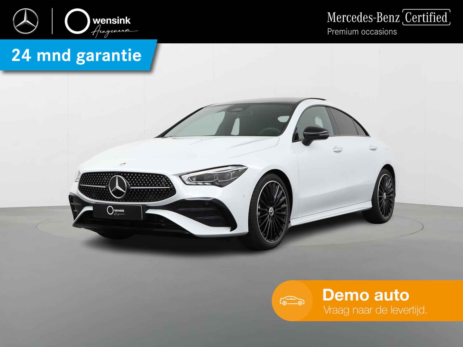 Mercedes-Benz CLA-klasse Coupé 180 AMG NIGHT Premium | Panoramadak | Keyless Entry | Dodehoekassistent | Advanced sound system | Sfeerverlichting | Achteruijtrijcamera | 19" Multispaaks AMG | - 48/48