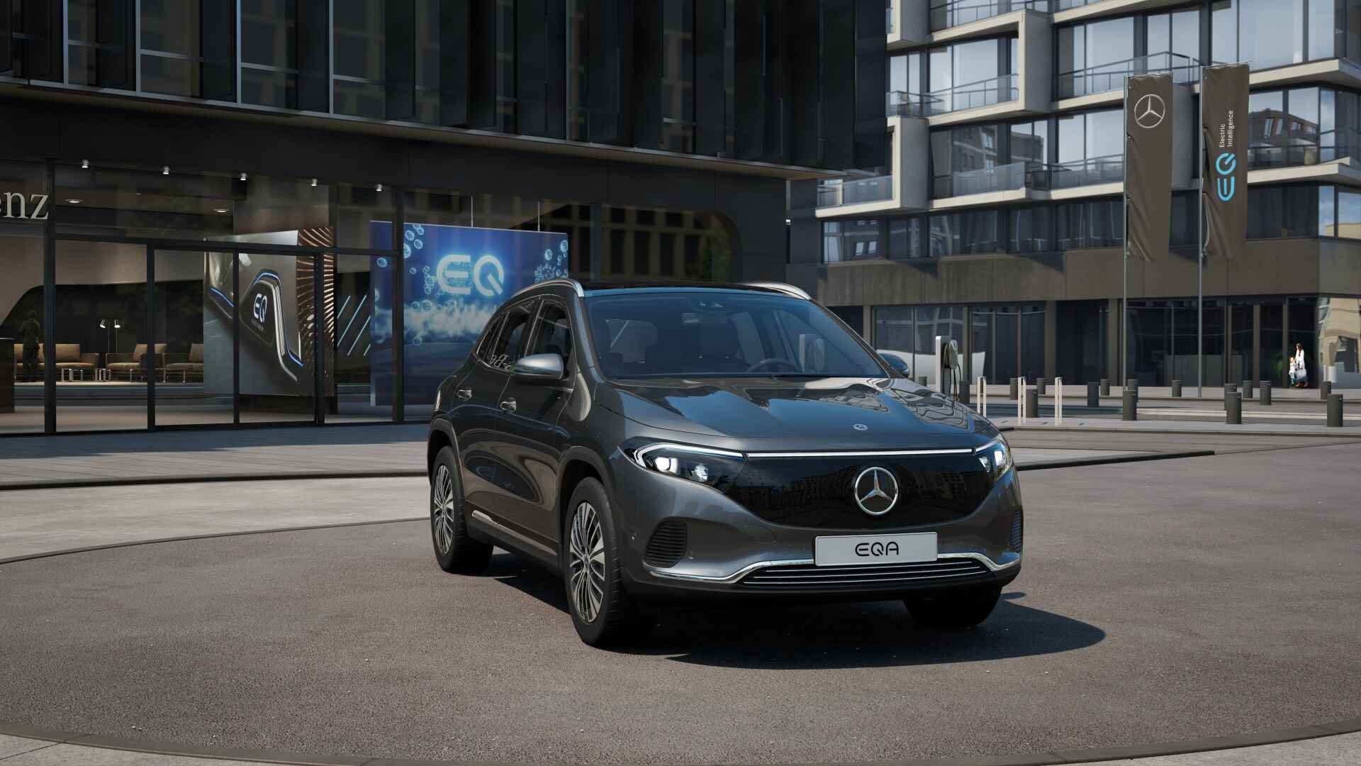 Mercedes-Benz EQA 250+ Business Line 71 kWh | Parkeerpakket met achteruitrijcamera | EASY PACK achterklep | Verwarmde stoelen vooraan | Extra USB-poorten | Sfeerverlichting | Dodehoekassistent | Spiegelpakket | - 17/25