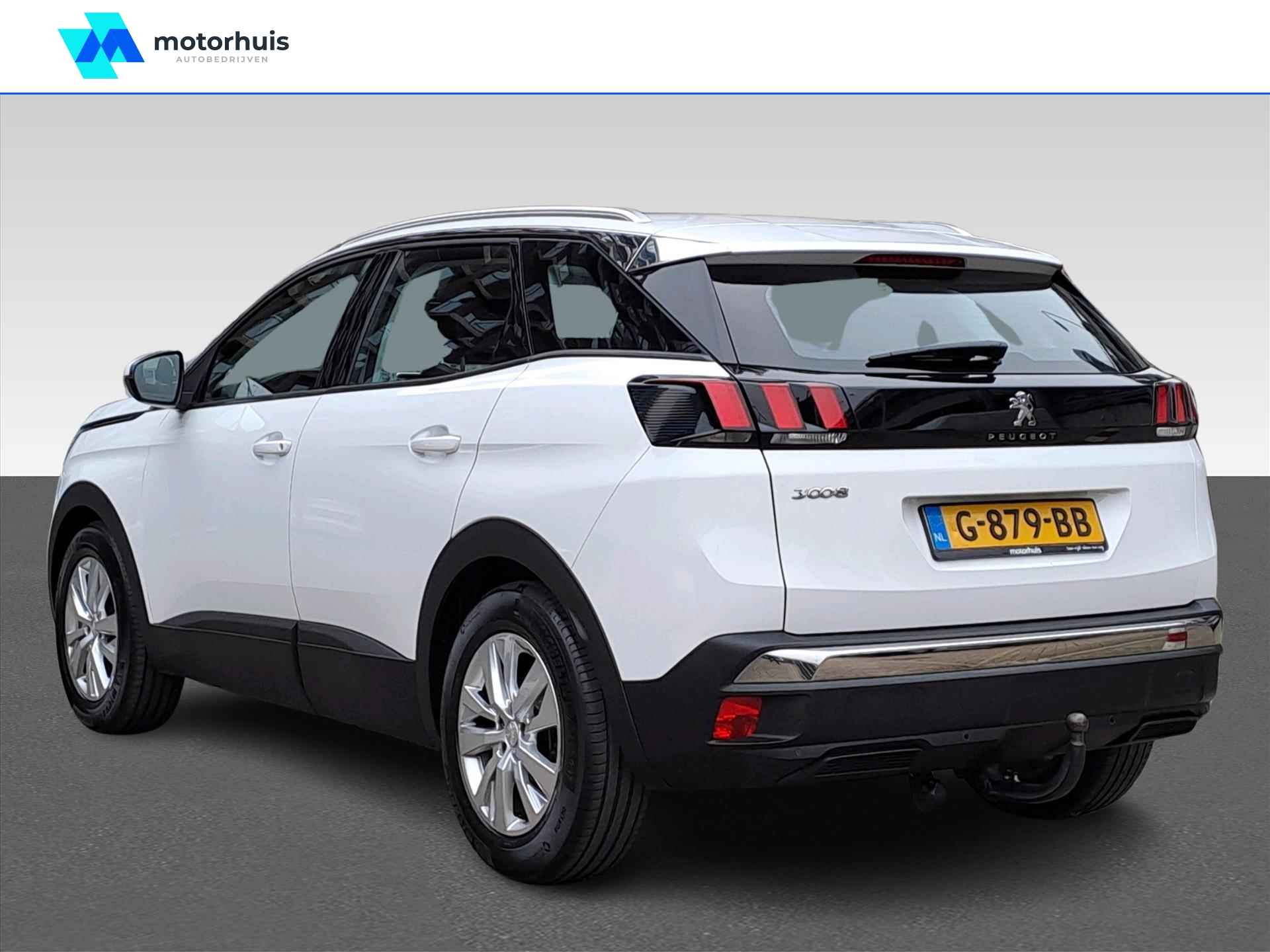 Peugeot 3008 1.2 PureTech 130PK BLUE LEASE EXECUTIVE NAVI TEL LEDER TREKHAAK PDC NAP - 3/27