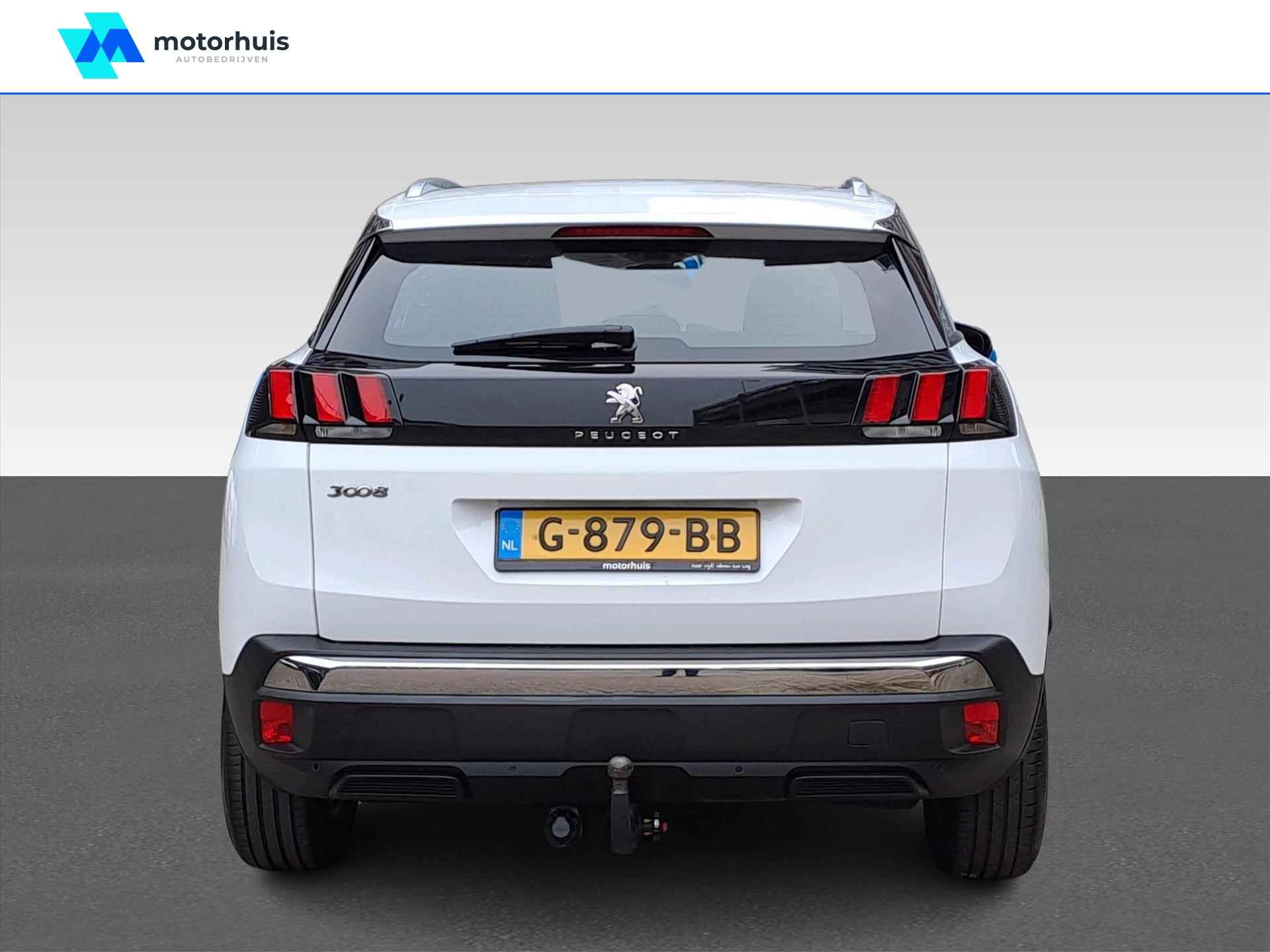 Peugeot 3008 1.2 PureTech 130PK BLUE LEASE EXECUTIVE NAVI TEL LEDER TREKHAAK PDC NAP - 4/27