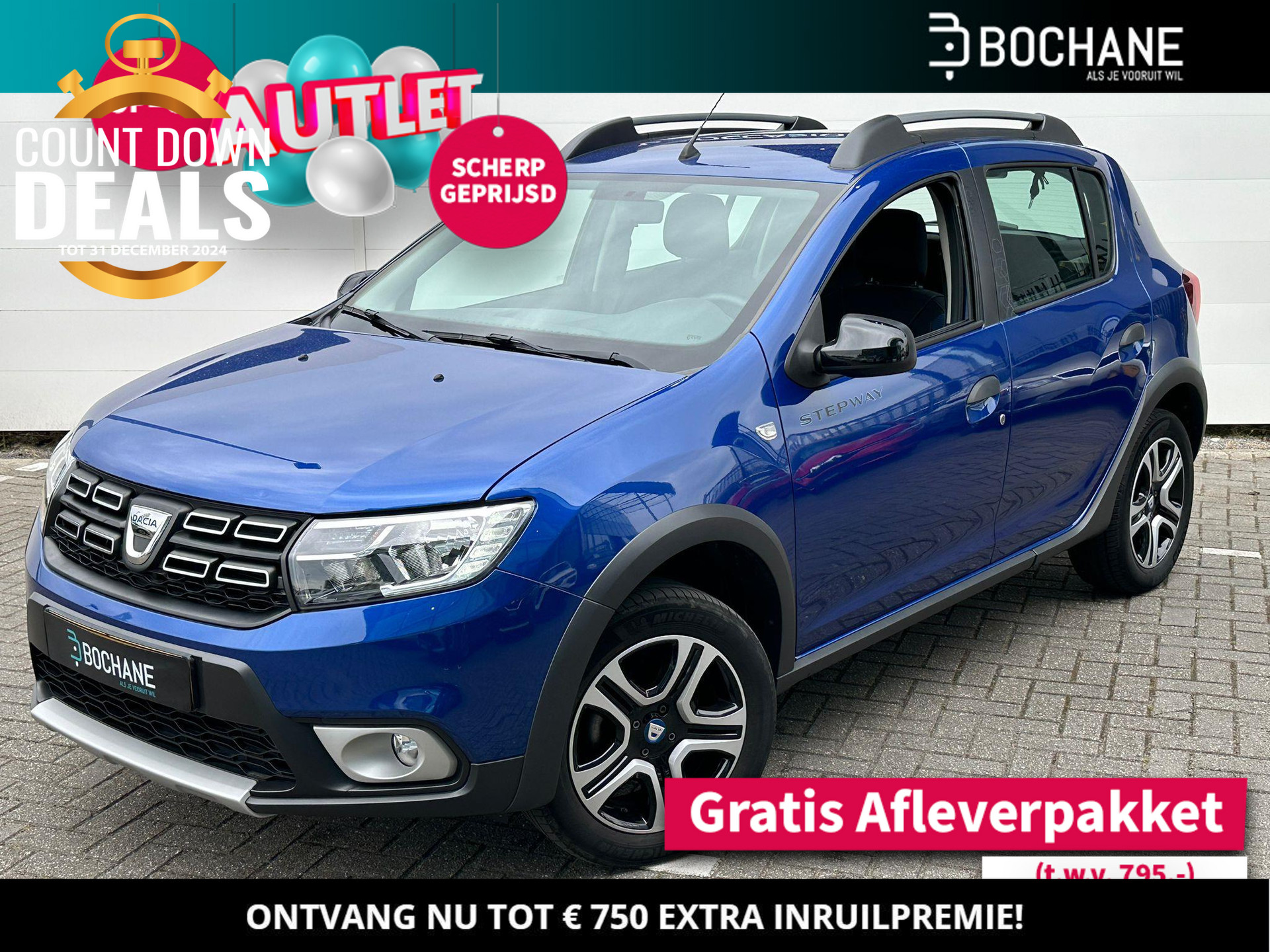 Dacia Sandero Stepway 1.0 TCe 100 Bi-Fuel SL 15th Anniv. | Navi | Airco | Cruise | Sensoren + Camera | Dealer Onderhouden | 1e eig | Geen Import!