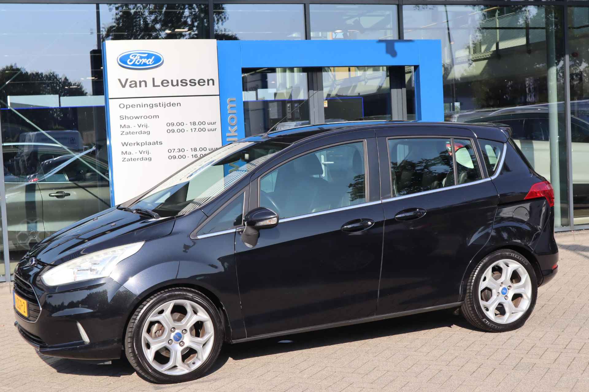 Ford B-Max TITANIUM 100PK CLIMA TREKHAAK HALF-LEDER+STOELVERW. PARK-SENSOREN 17"LMV A-SPOILER - 2/29