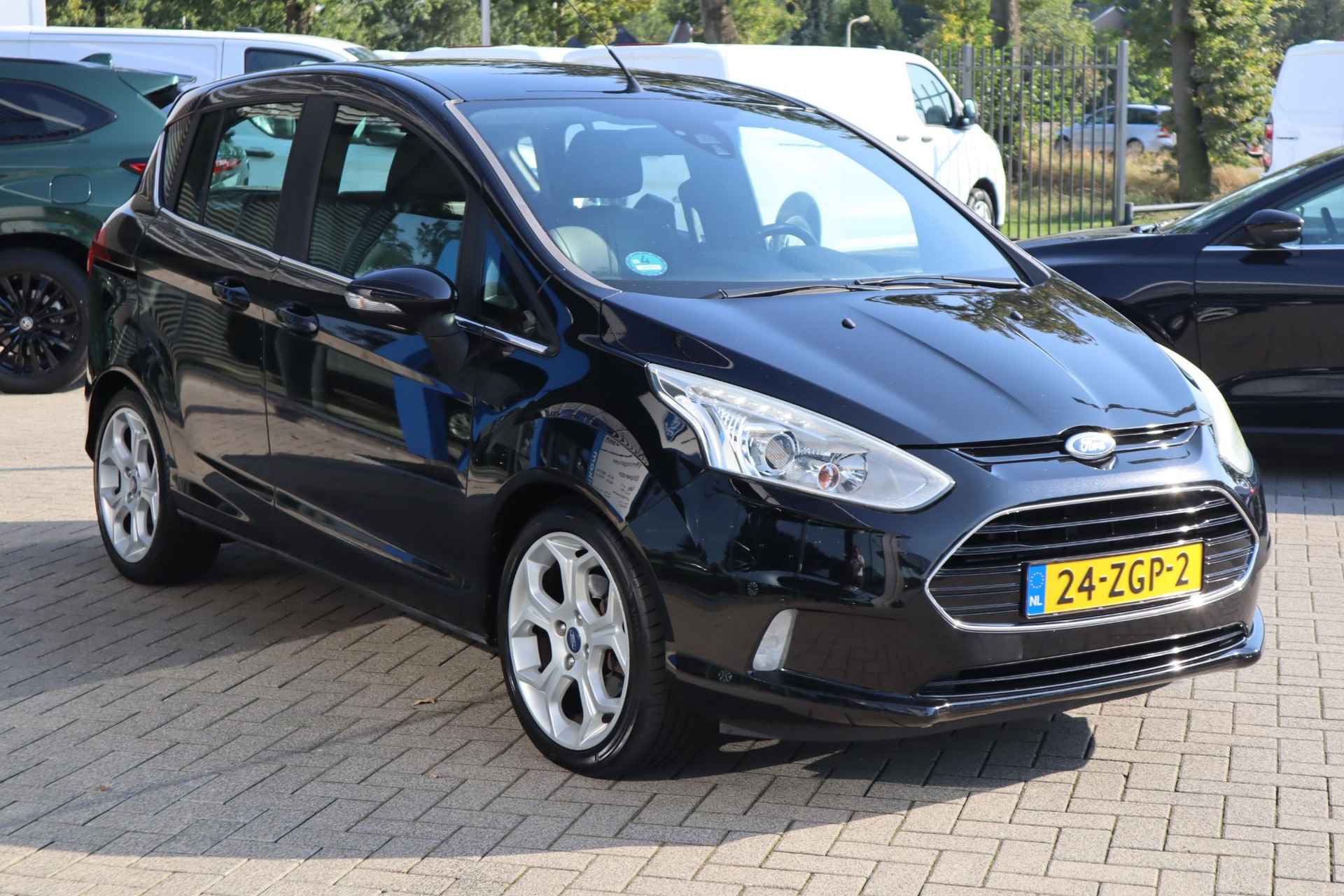 Ford B-Max TITANIUM 100PK CLIMA TREKHAAK HALF-LEDER+STOELVERW. PARK-SENSOREN 17"LMV A-SPOILER - 24/29