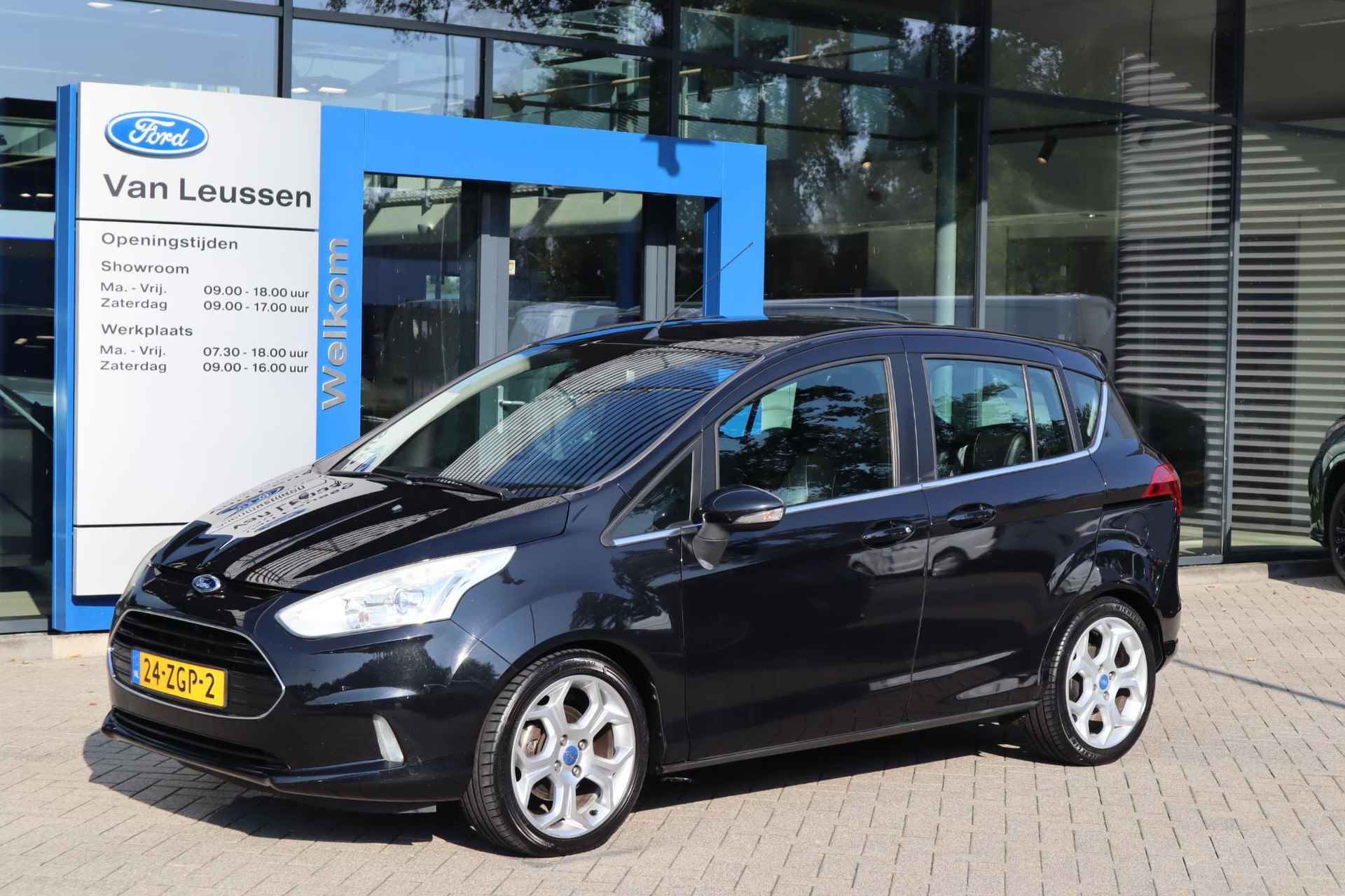 Ford B-Max TITANIUM 100PK CLIMA TREKHAAK HALF-LEDER+STOELVERW. PARK-SENSOREN 17"LMV A-SPOILER - 1/29