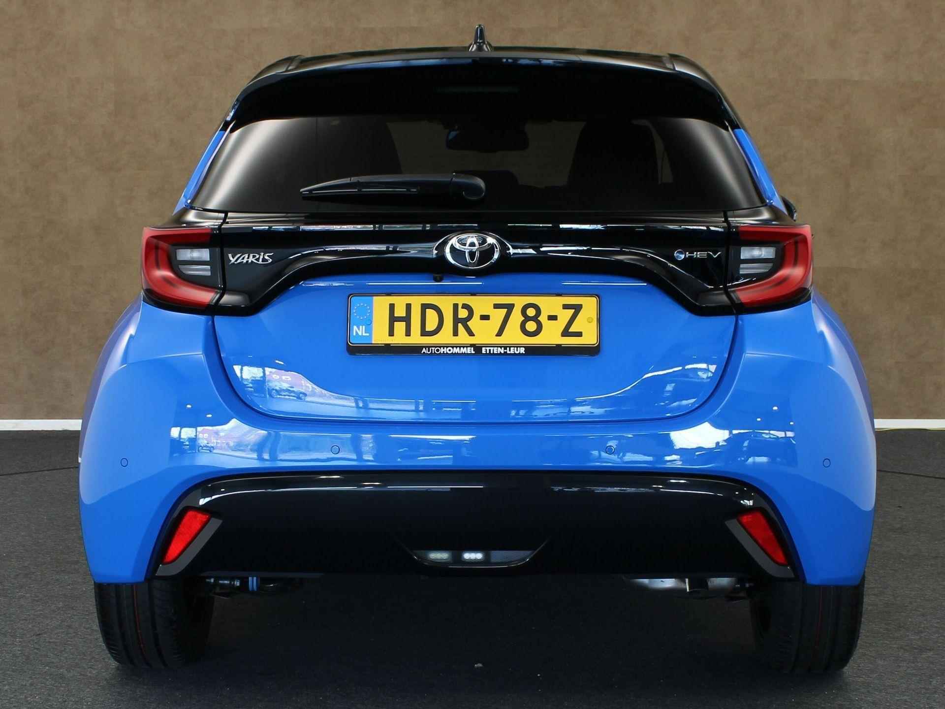 Toyota Yaris 1.5 Hybrid 130 Launch Edition - ORIGINEEL NEDERLANDSE AUTO - JBL PREMIUM SOUND SYSTEM - DODEHOEKDETECTIE - STOELVERWARMING VOOR - STUURVERWARMING - KUNSTLEDEREN BEKLEDING - ACHTERUITRIJCAMERA - PARKEERSENSOREN VOOR EN ACHTER - 6/33