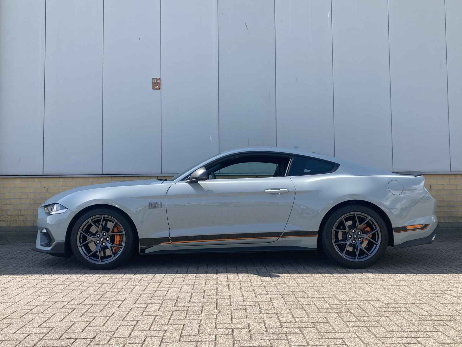 Ford Mustang Fastback 5.0 V8 460 pk Mach-1 Fighterjet Grey-Recaro - 5/41