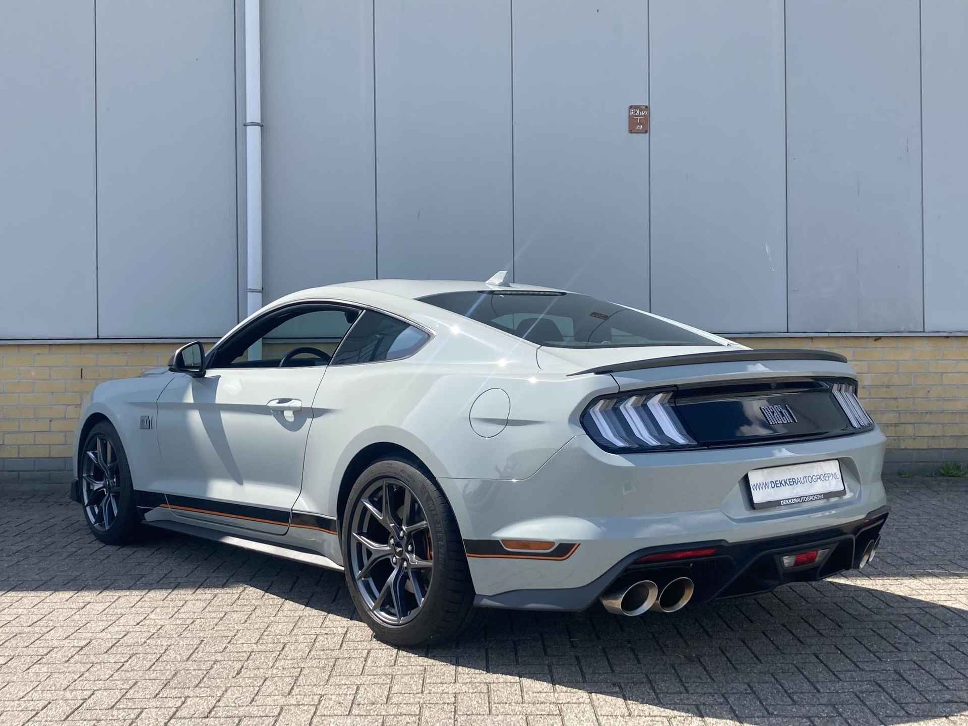 Ford Mustang Fastback 5.0 V8 460 pk Mach-1 Fighterjet Grey-Recaro - 37/41