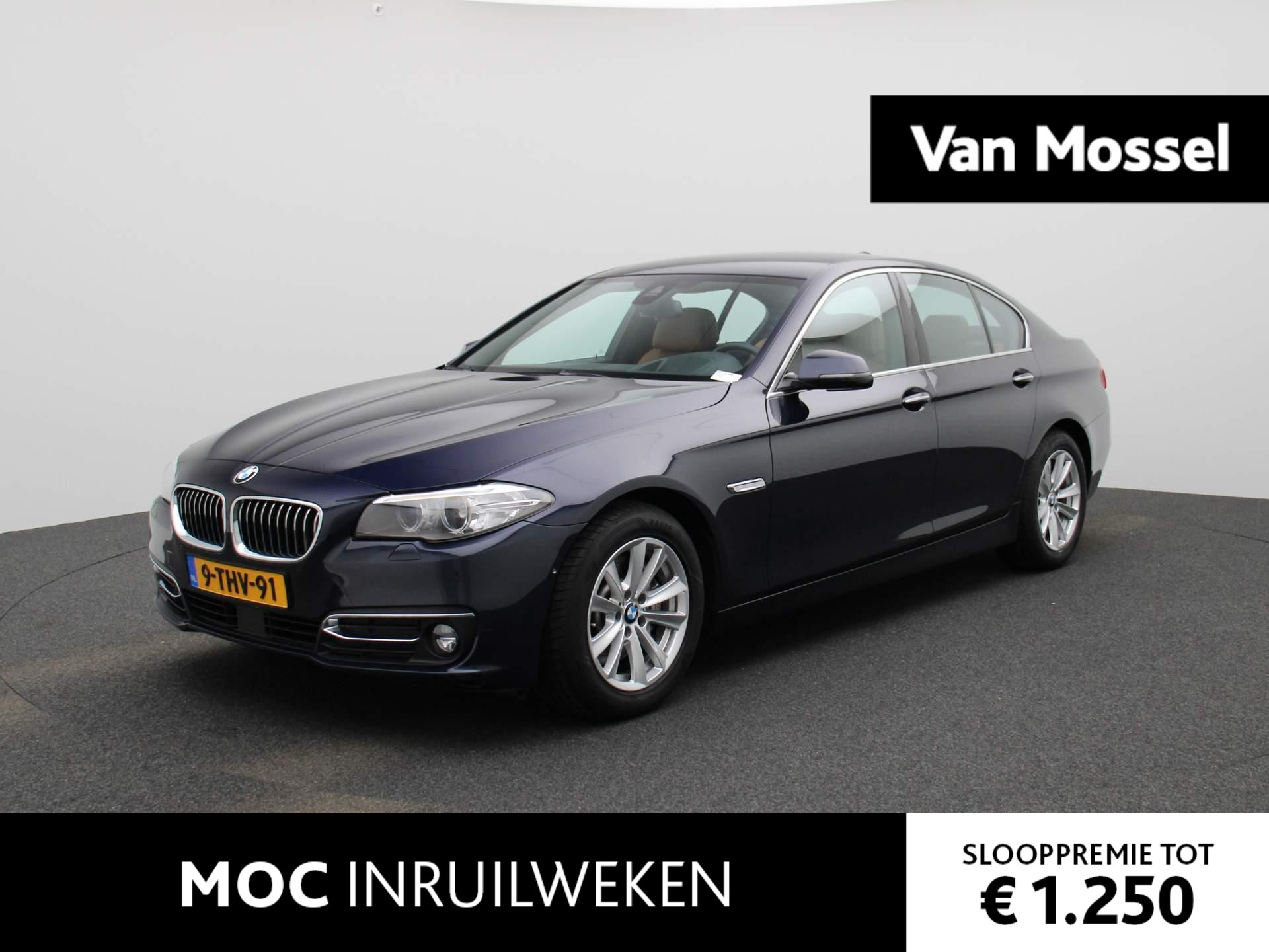 BMW 5-serie 528i Last Minute Edition | 245 PK | HUD | Leder-Cognac | Standkachel | Elektrische Trekhaak | Adaptieve Cruise | 360 Camera | Stoel + Stuurwarming | Dodehoekdetectie |