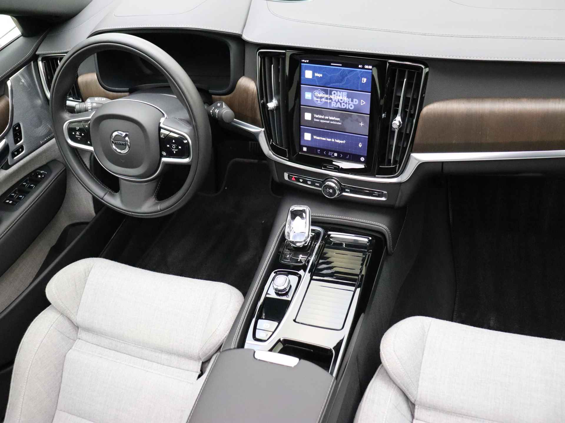 Volvo S90 T8 390pk AWD Inscription / Luchtvering / B&W Audio / Woolblend / Schuifdak / 360 Camera / Gelaagd glas / 20'' / Elektr. Stoelen / - 7/40