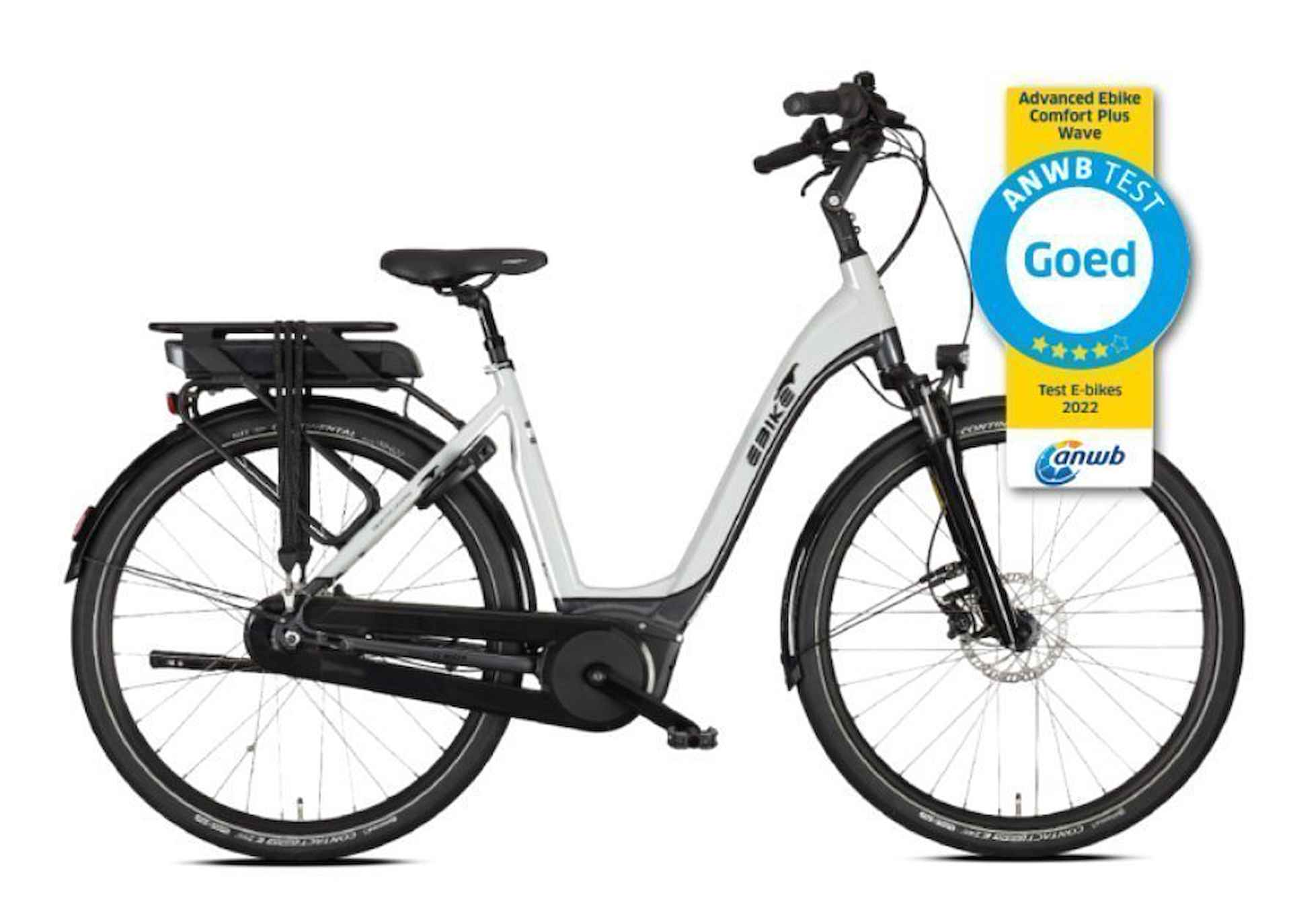 Advanced Ebike Das Original Comfort Plus 400Wh Lage instap Light Grey - Black -Glossy 56cm 2023 - 1/1