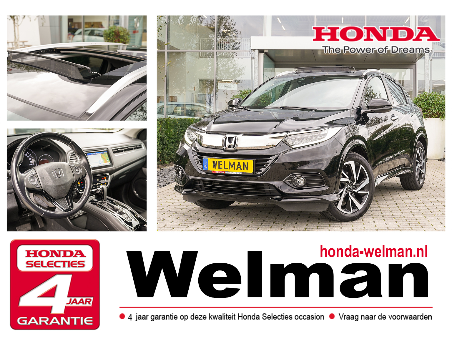 Honda HR-V 1.5i V-TEC EXECUTIVE - AUTOMAAT - PANORAMADAK - LED VERLICHTING