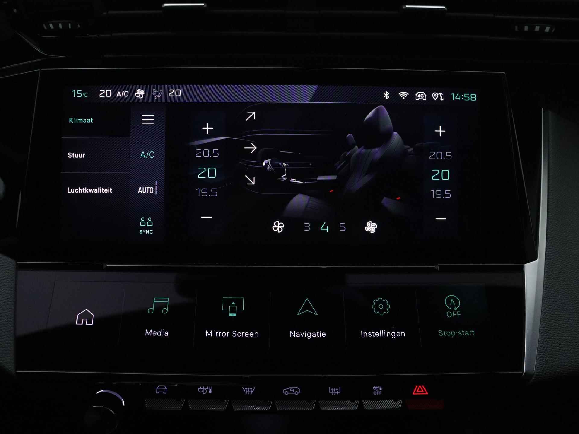 Peugeot 408 Allure Pack 130pk Automaat | Navigatie | Camera | Dodehoek Detectie | Licht Metalen Velgen 19"| Adaptieve Cruise Control - 34/39