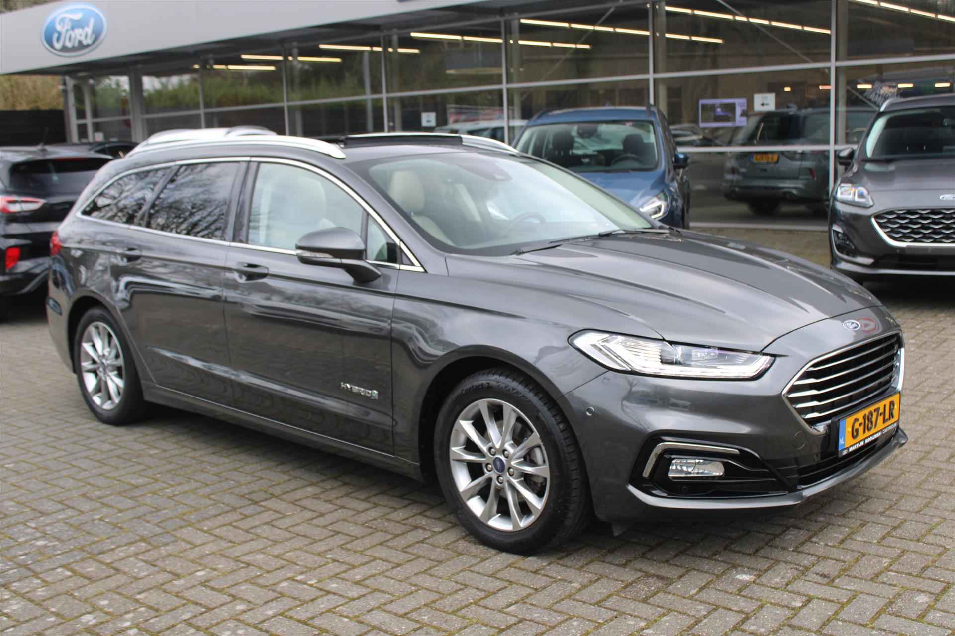 Ford Mondeo Titanium X Business  2.0 HEV 187pk Hybride Wagon automaat, Volledig Leder, Panoramadak - 3/36