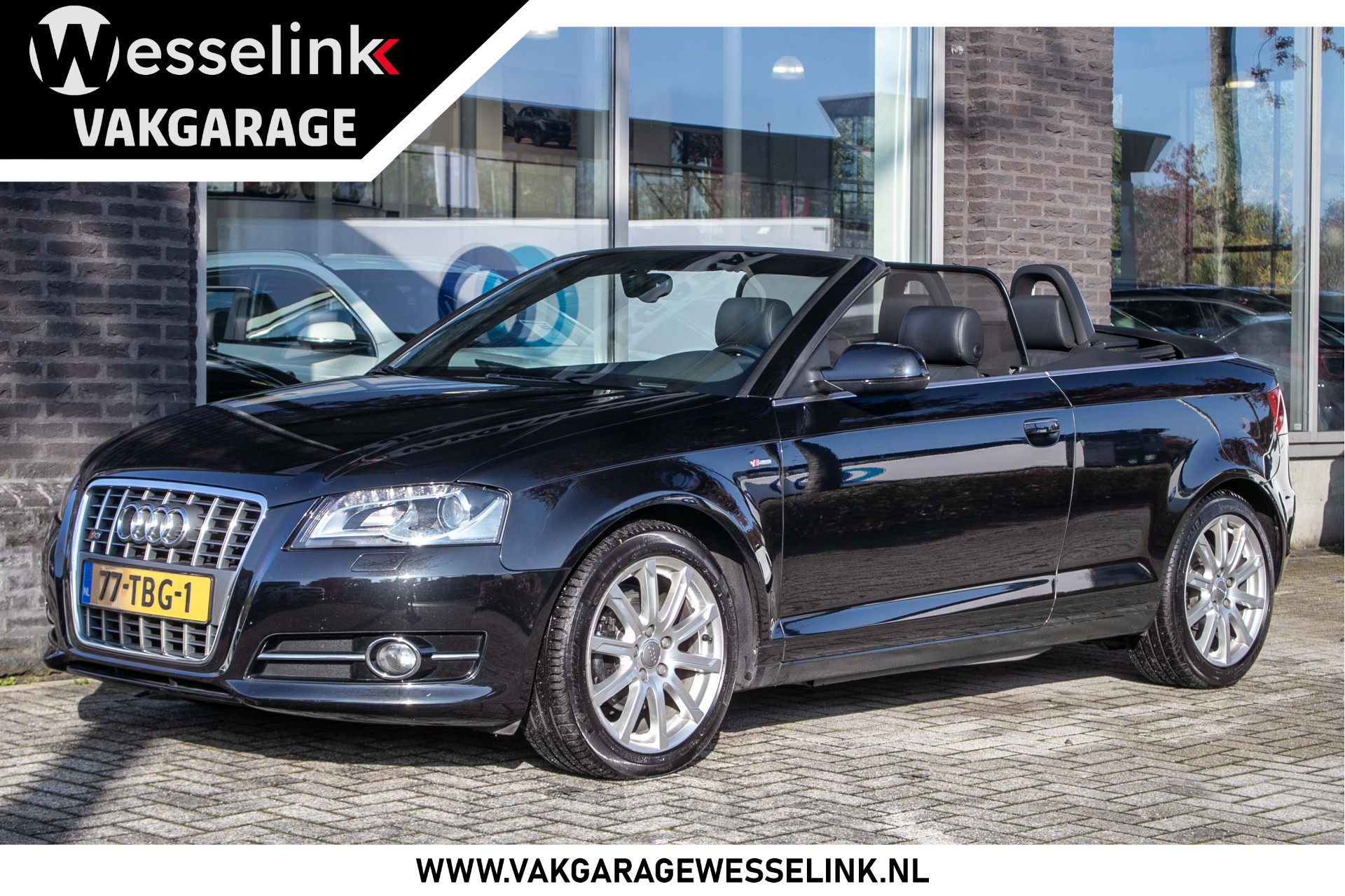 Audi A3 Cabriolet 1.8 TFSI Ambition Pro Line S automaat All-in rijklrprs | S-line | Leer | Nav pro | Cruise | Dealerond. | 12MND Bovag garantie