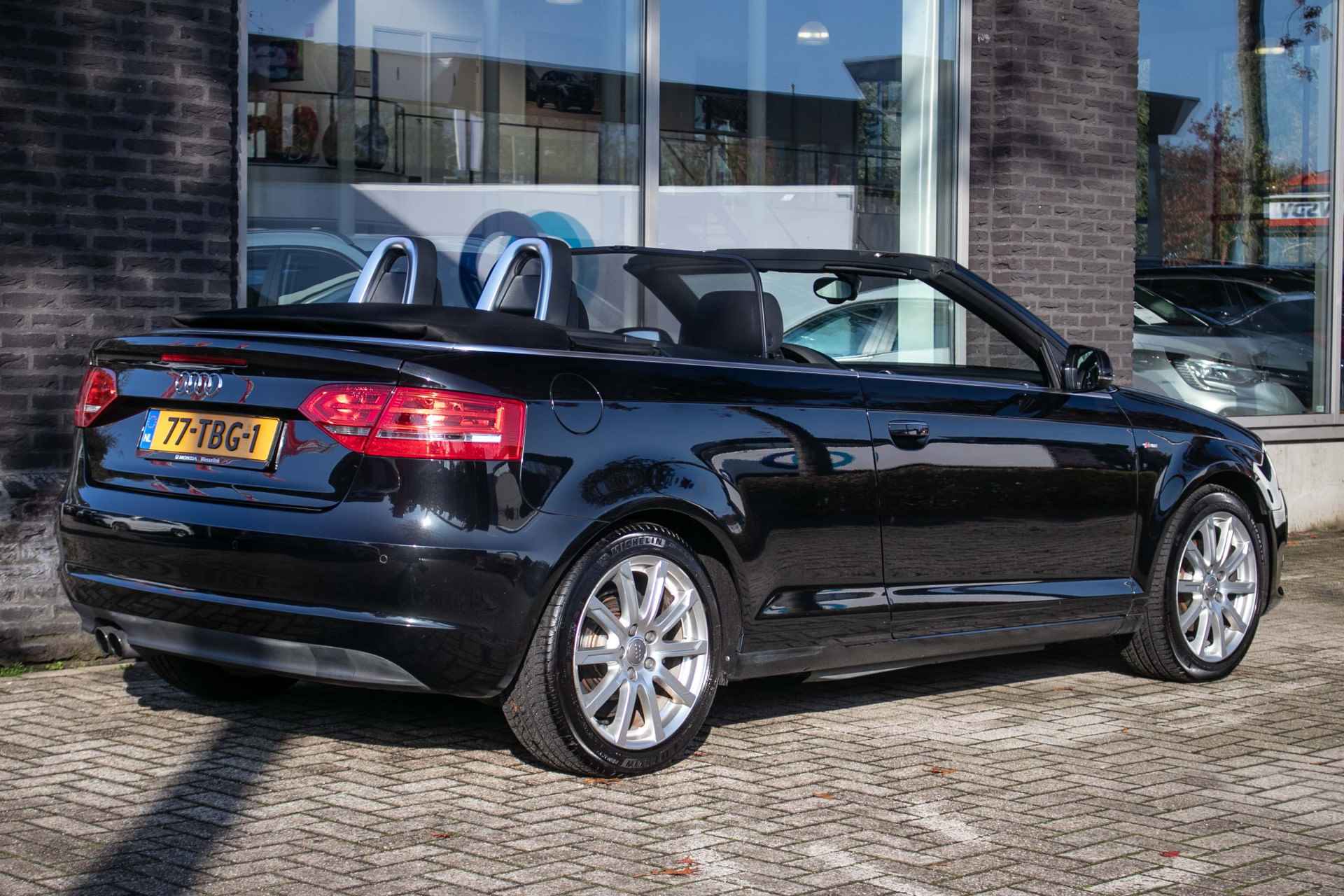 Audi A3 Cabriolet 1.8 TFSI Ambition Pro Line S automaat All-in rijklrprs | S-line | Leer | Nav pro | Cruise | Dealerond. | 12MND Bovag garantie - 3/53