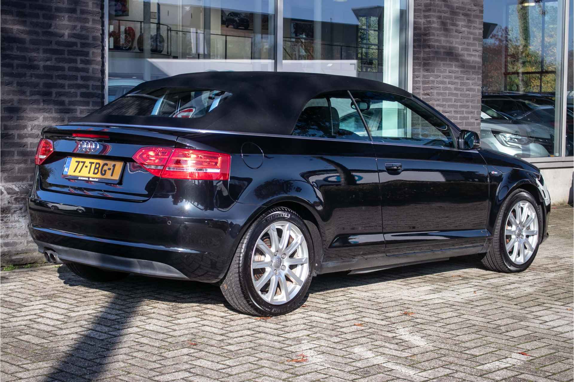 Audi A3 Cabriolet 1.8 TFSI Ambition Pro Line S automaat All-in rijklrprs | S-line | Leer | Nav pro | Cruise | Dealerond. | 12MND Bovag garantie - 35/53