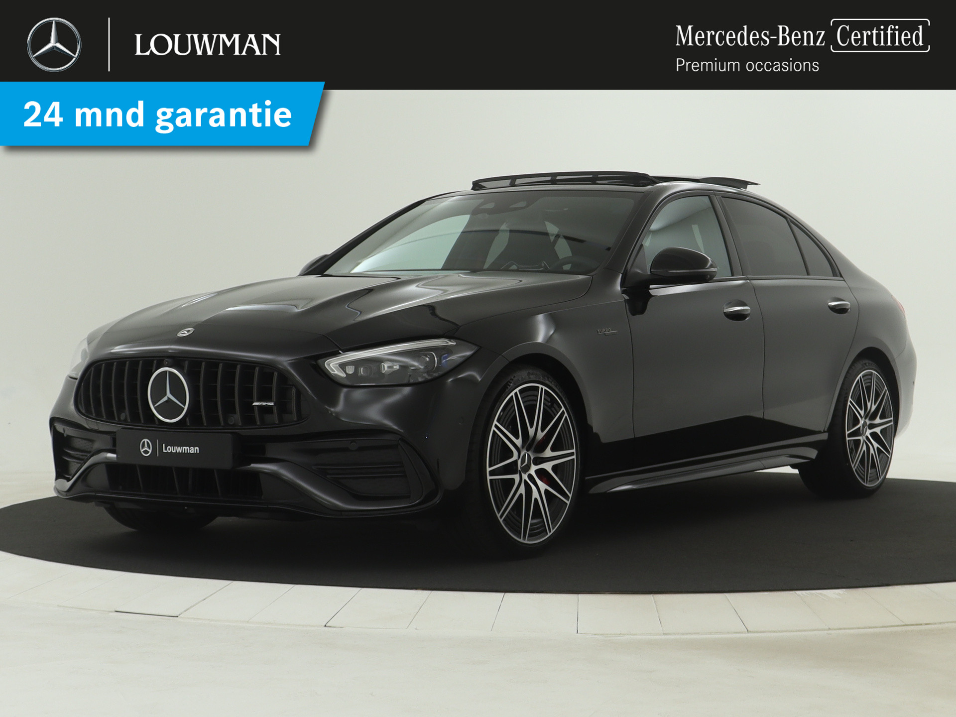 Mercedes-Benz C-Klasse AMG 43 4MATIC  AMG Performance-stoelenpakket High-End | Veiligheidsgordels rood | AMG Nightpakket | Burmester® 3D surround sound system | Parkeerpakket met 360°-camera | Digital light |