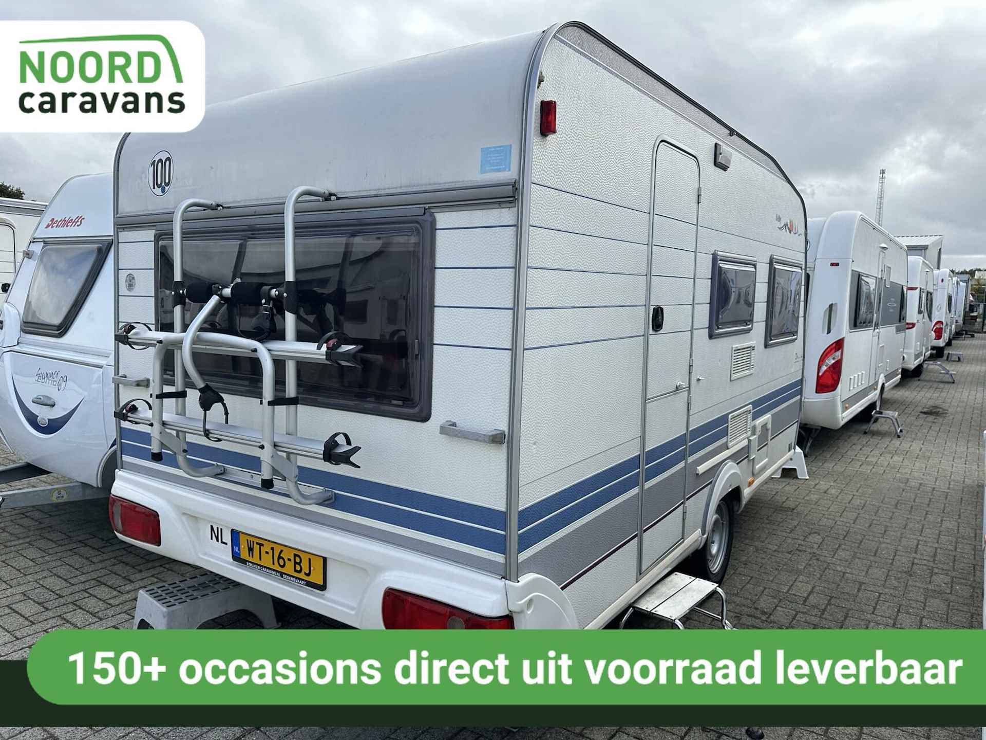 HOBBY DE LUXE 400 MOVER + VOORTENT + LUIFEL + FIETSENDRAGER - 2/15