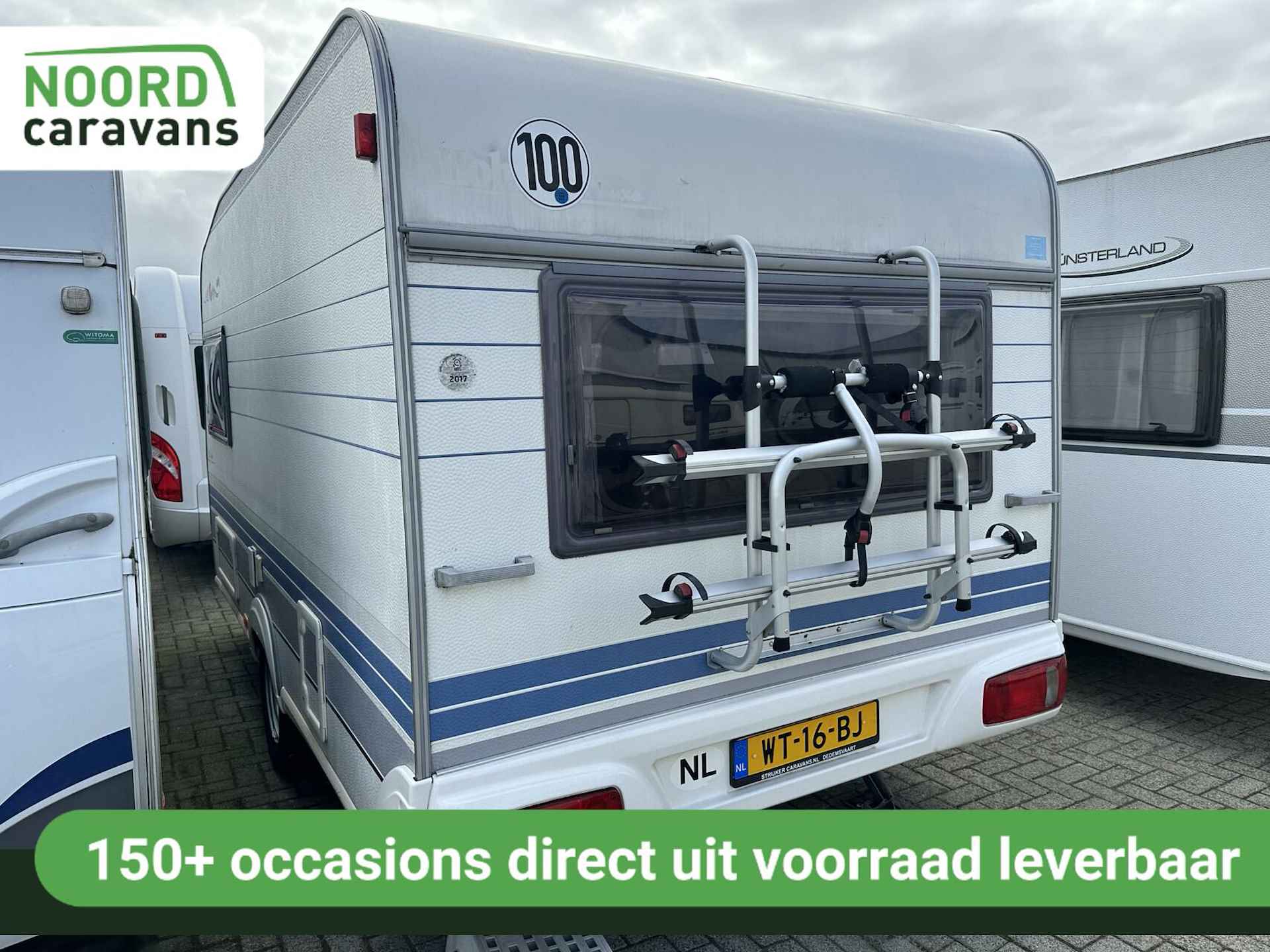 HOBBY DE LUXE 400 MOVER + VOORTENT + LUIFEL + FIETSENDRAGER - 3/15