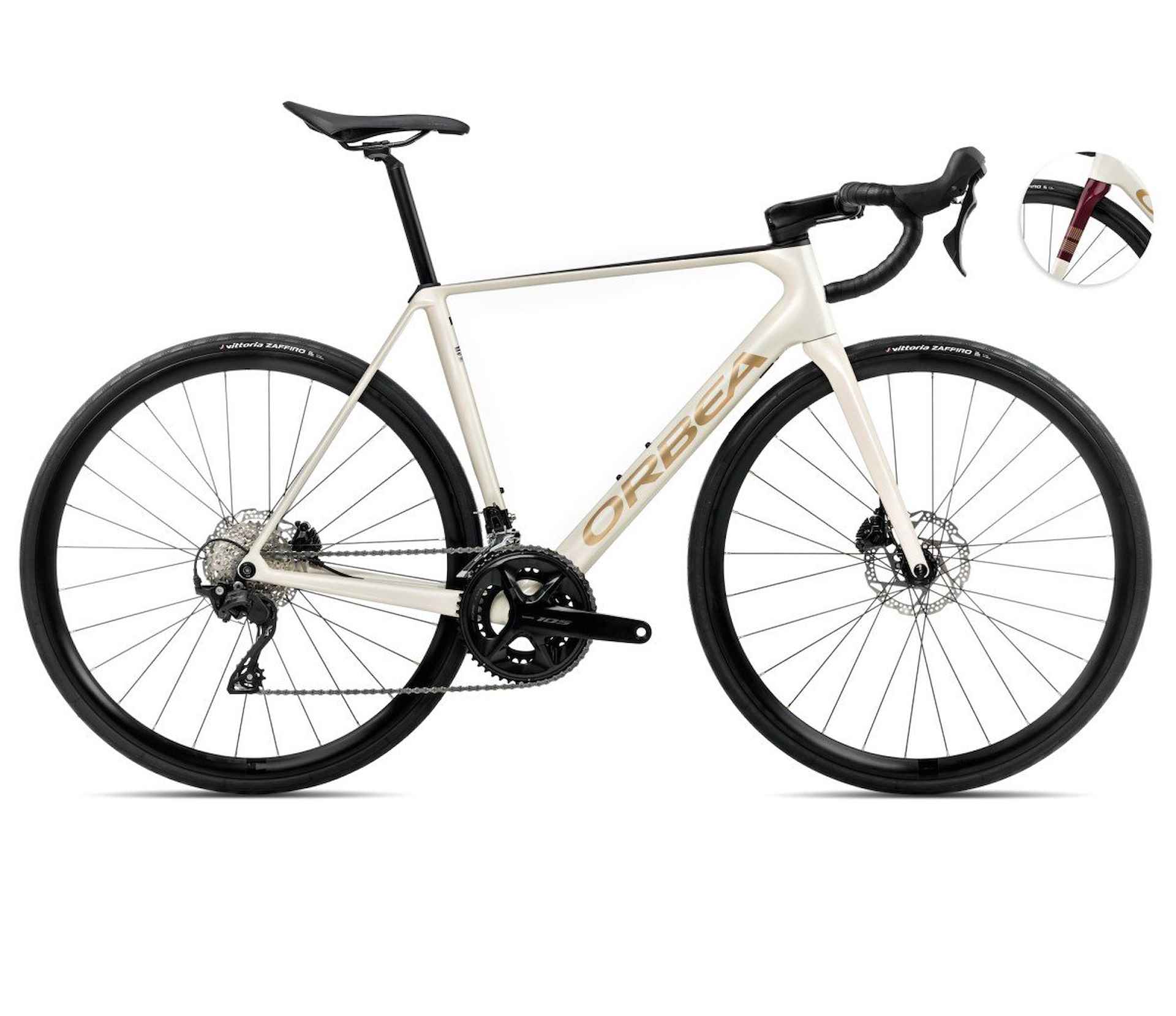 ORBEA ORCA M30 105 2x12 maat 49 Ivory White-Burgundy (Gloss)-V 49cm 2025