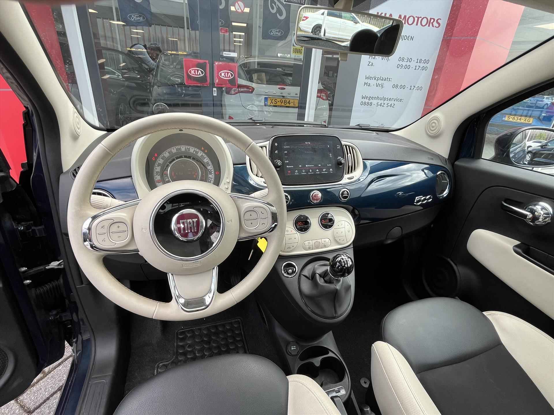 FIAT 500 1.0 70pk Hybrid eco Dolcevita | Climatronic | Apple carplay | Panoramadak | Lederen bekleding | - 4/26