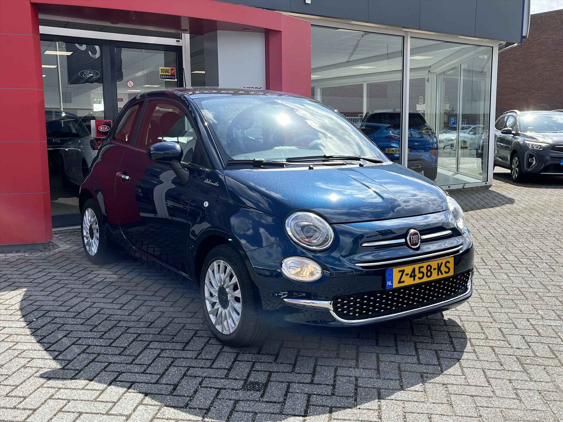 FIAT 500 1.0 70pk Hybrid eco Dolcevita | Climatronic | Apple carplay | Panoramadak | Lederen bekleding | - 7/26