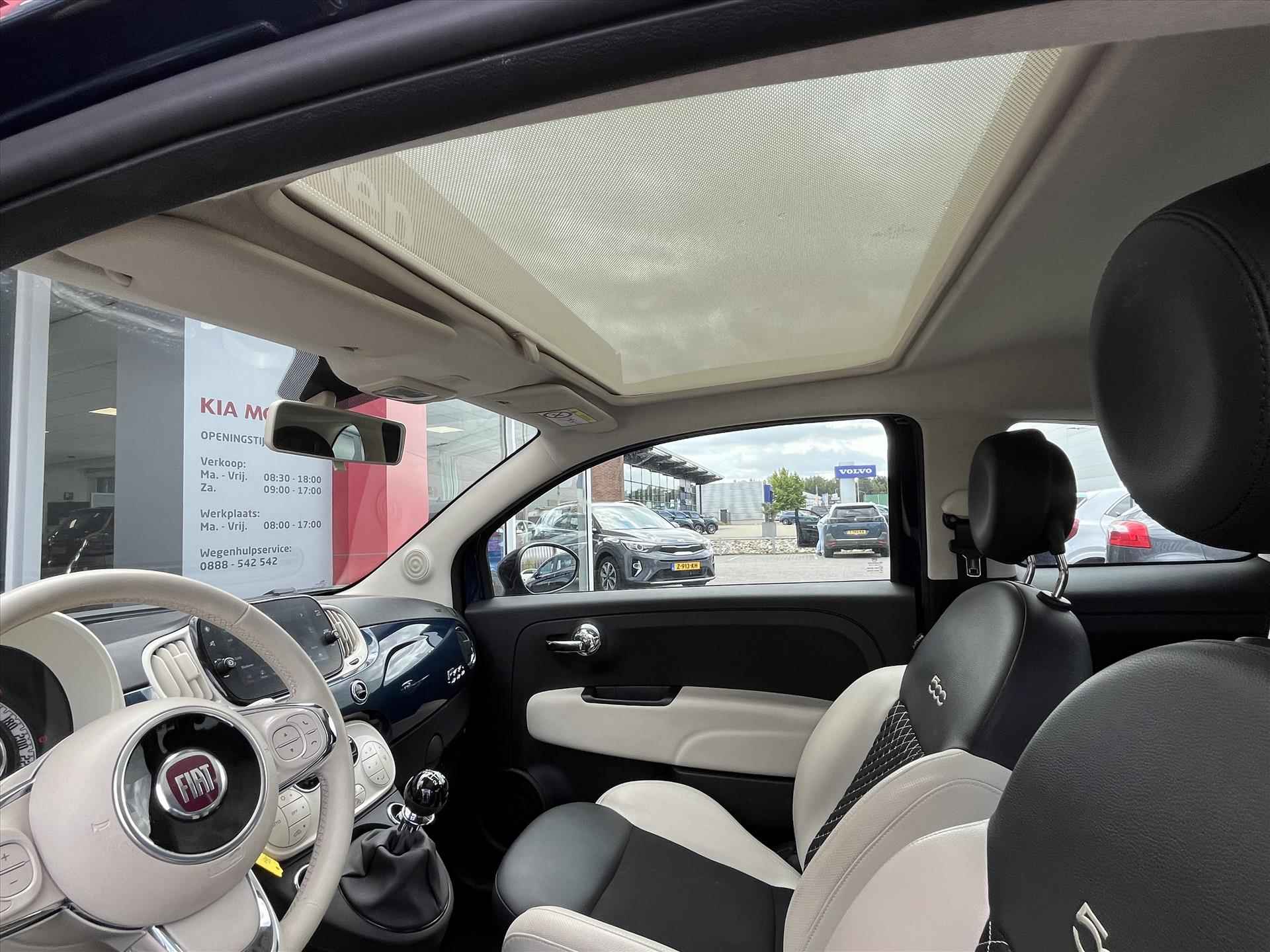 FIAT 500 1.0 70pk Hybrid eco Dolcevita | Climatronic | Apple carplay | Panoramadak | Lederen bekleding | - 16/26