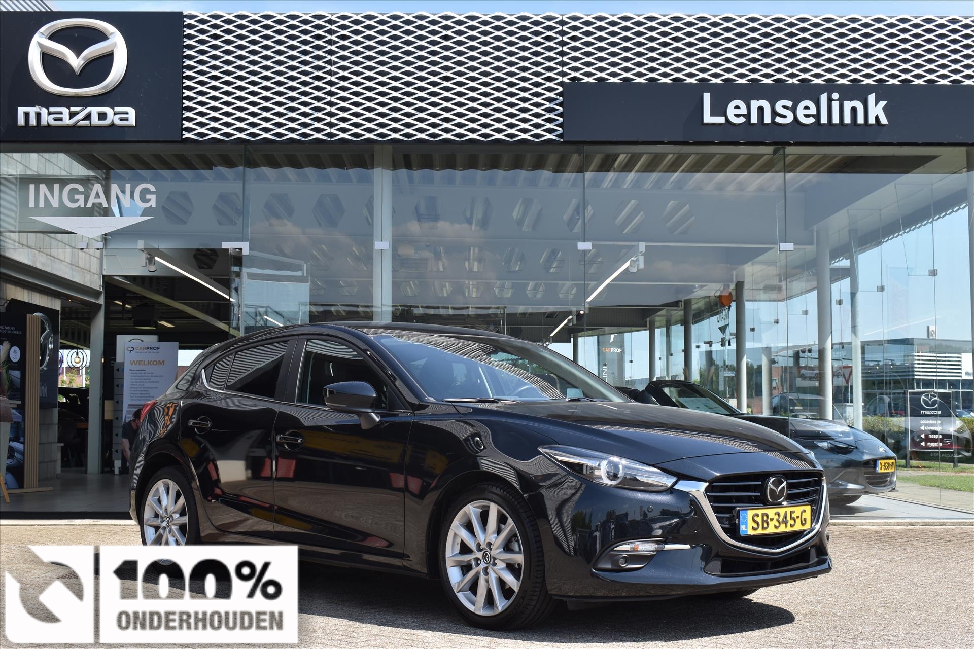 Mazda 3 Hatchback Skyactiv-G 120pk GT-M Automaat | 1e eig. | 100% dealeronderhouden | Adaptive cruise control | Trekhaak | Leer | Incl. BOVAG garantie etc..